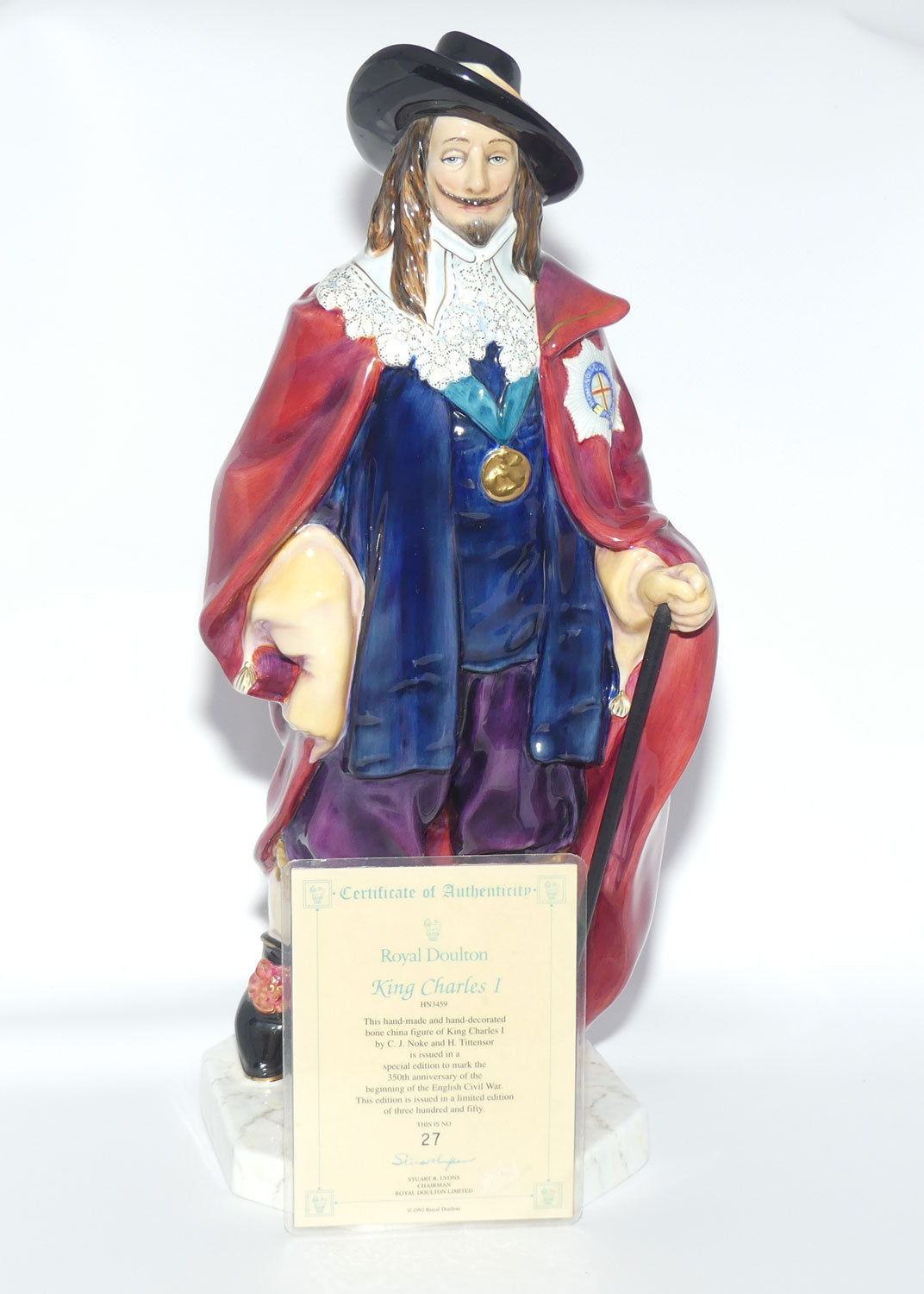 HN3459 Royal Doulton figure King Charles | LE 27/350 + Cert