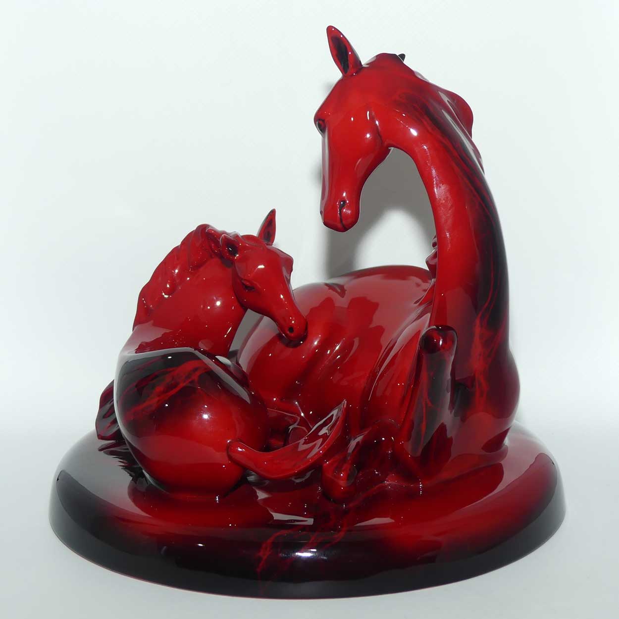 HN3536 Royal Doulton Flambe 'The Gift of Life' Mare and Foal | #2