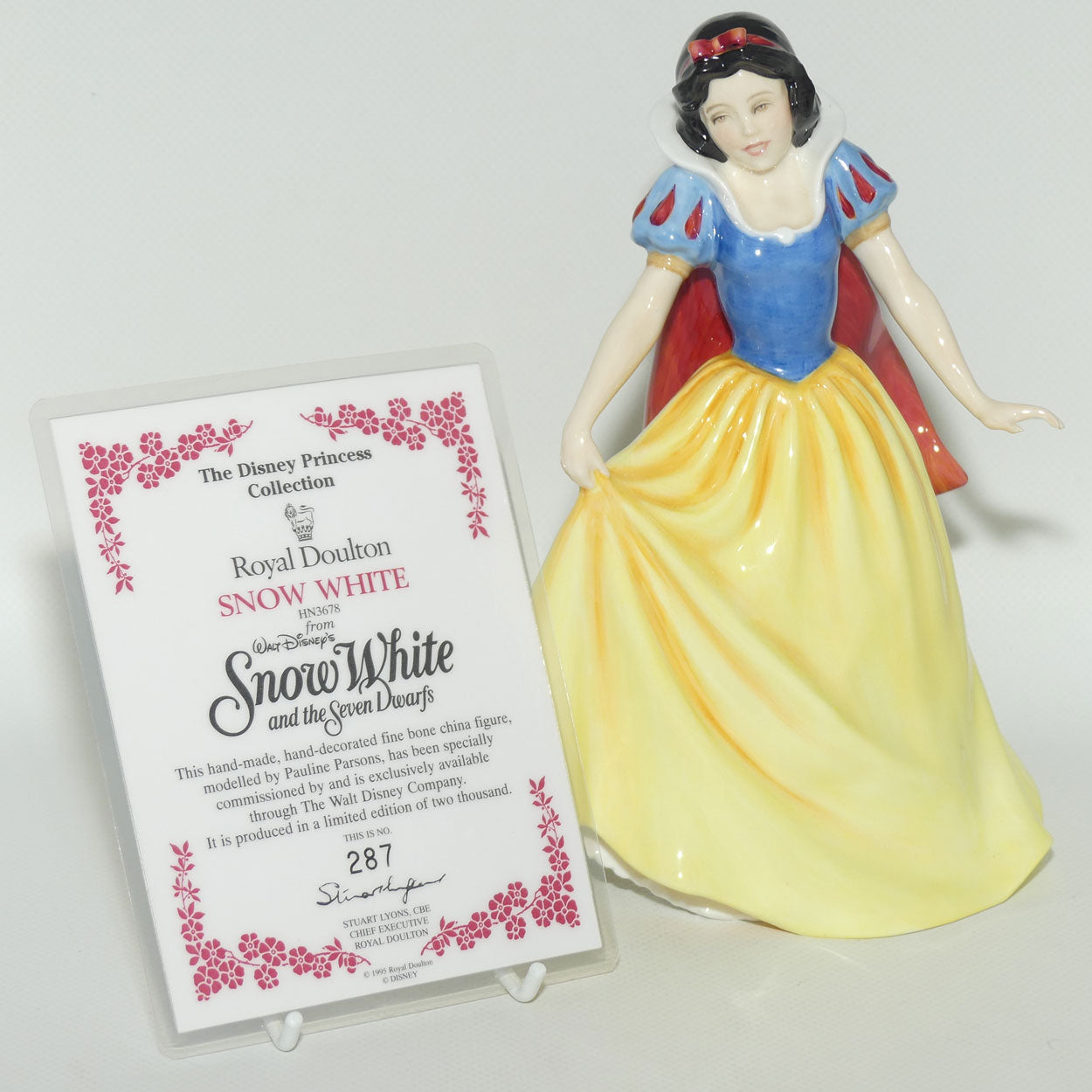 HN3678 Royal Doulton figure Snow White | Disney Princess Collection | LE287/2000 | Box + Cert