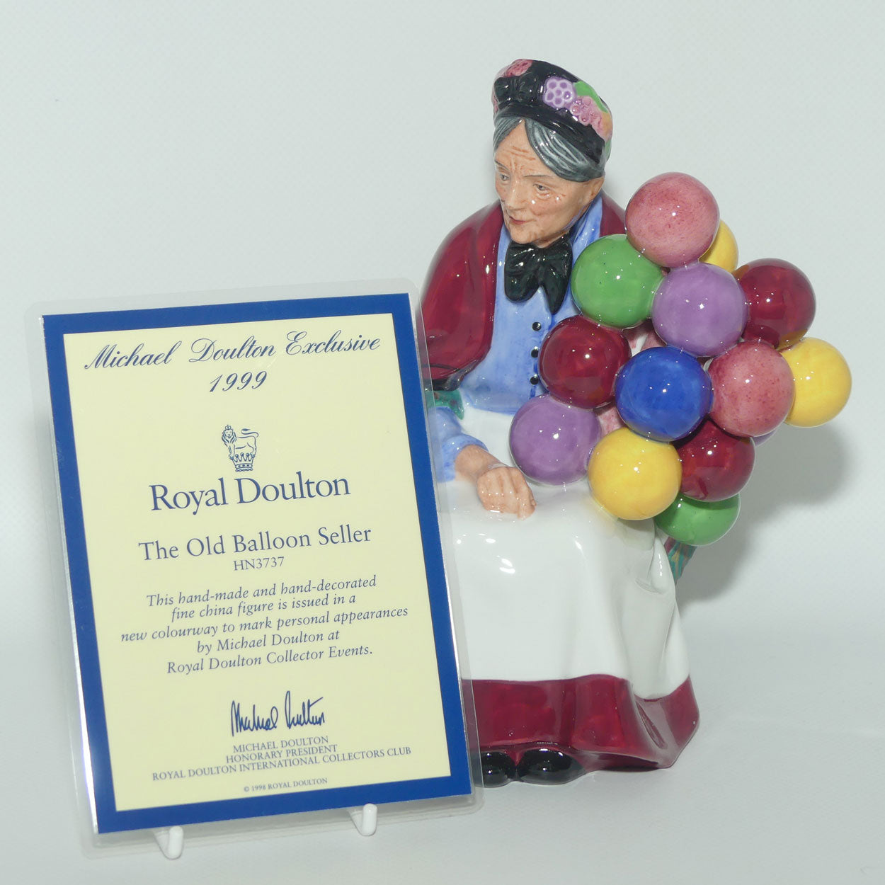 HN3737 Royal Doulton figure The Old Balloon Seller | Special Colourway | box + Cert