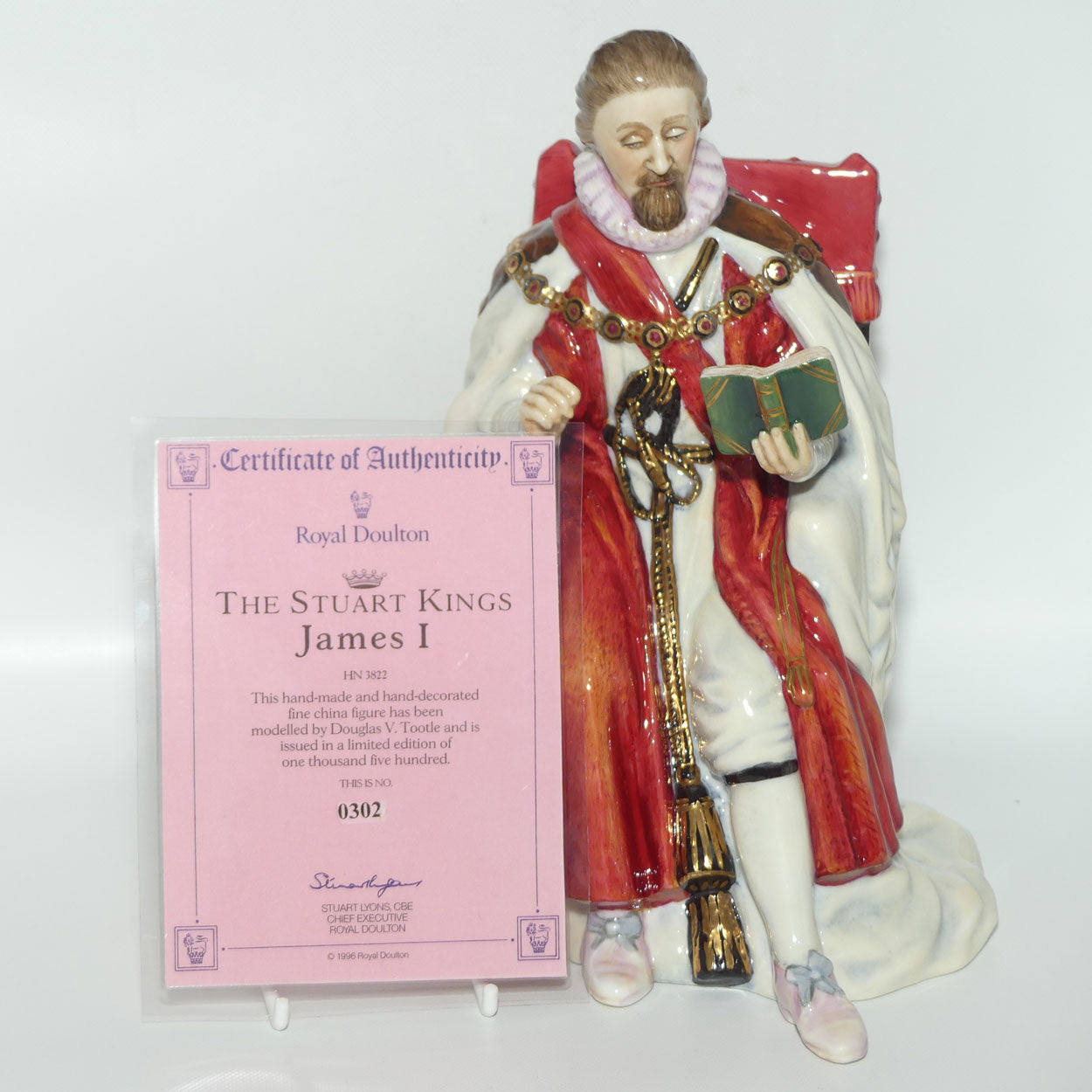 HN3822 Royal Doulton figure James I | The Stuarts | LE 302/1500 | figure only