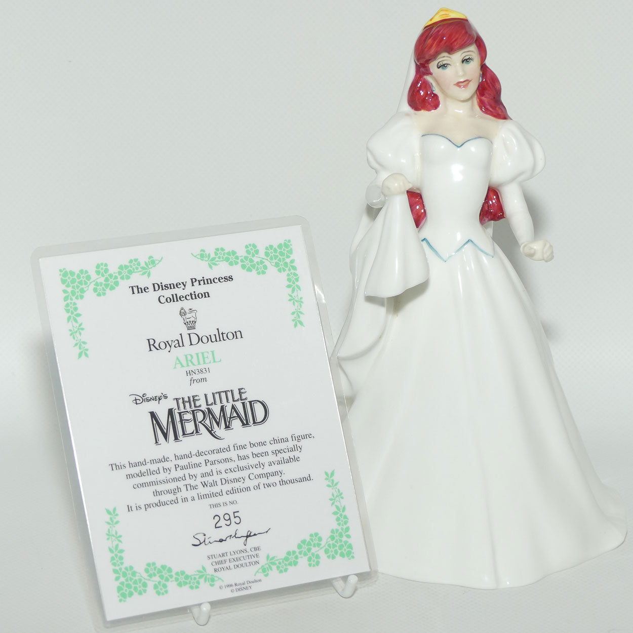 HN3831 Royal Doulton Disney Princesses figure Ariel | The Little Mermaid | LE 295/2000 | Figure + Cert