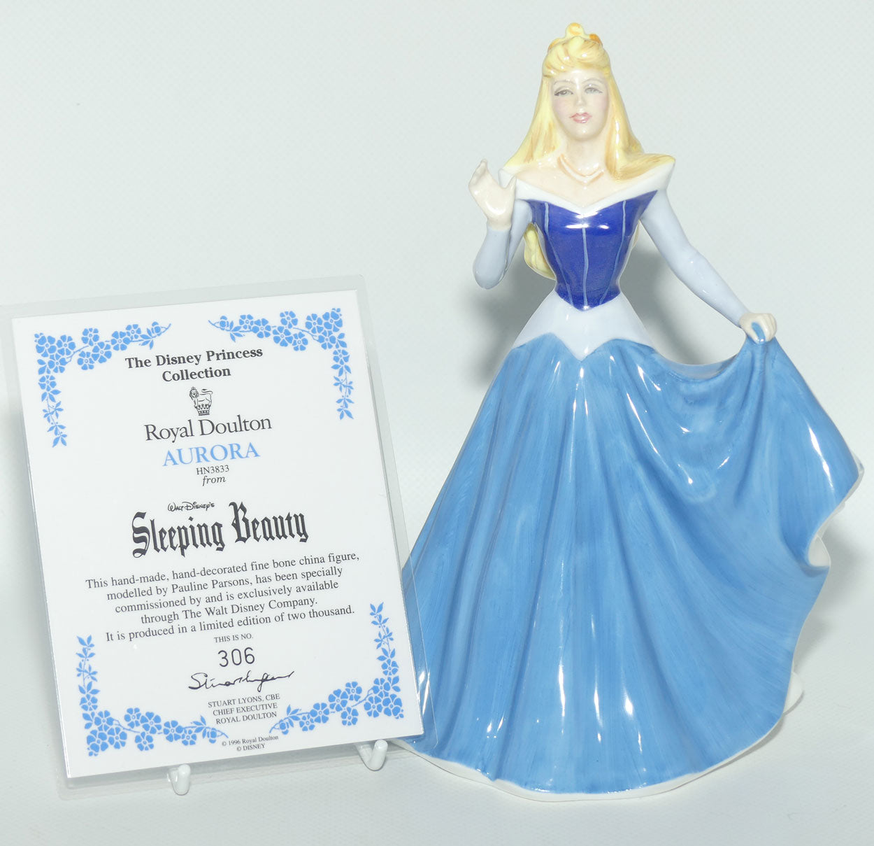 HN3833 Royal Doulton figure Sleeping Beauty | Aurora | Disney Princess Collection | LE306/2000 | Box + Cert