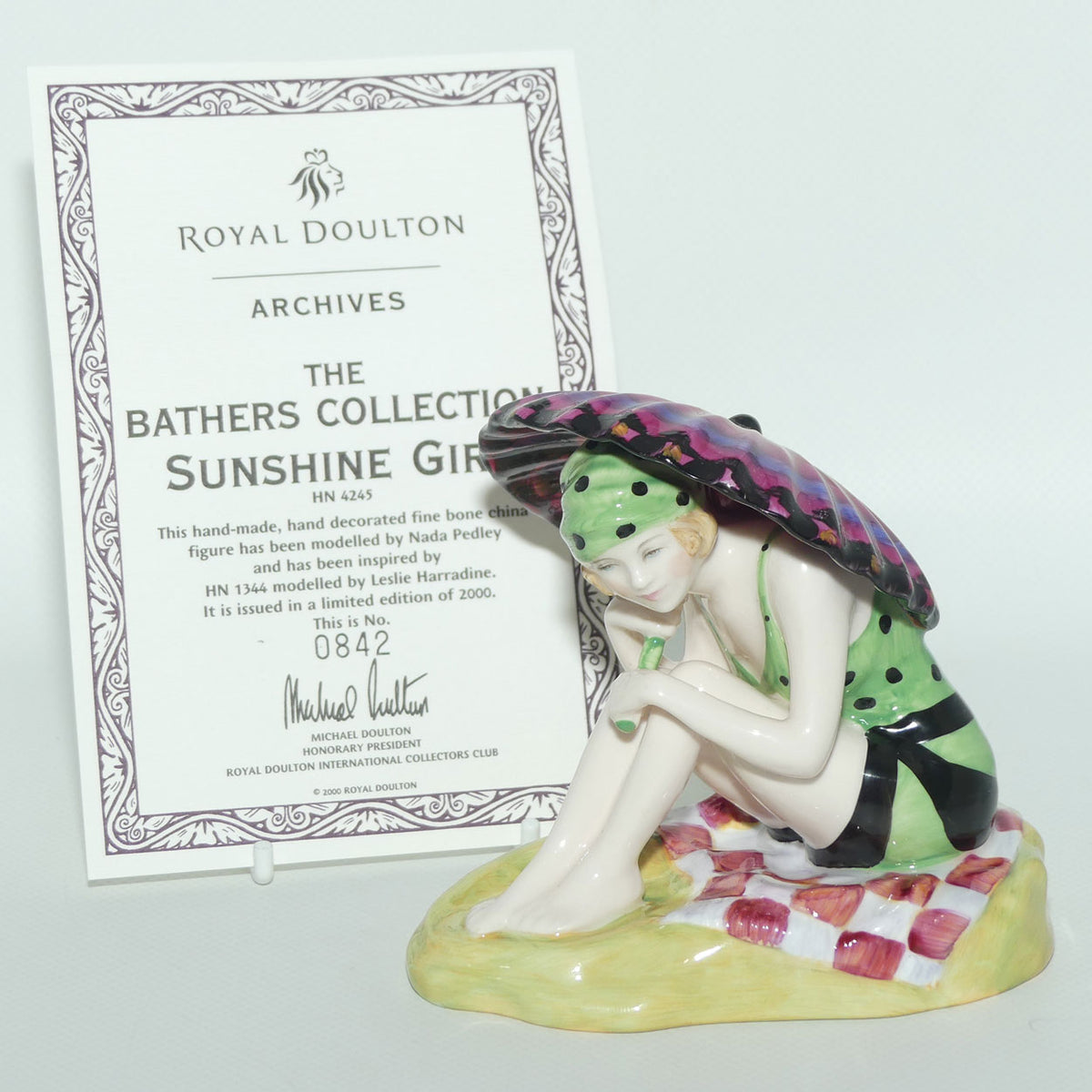 HN4245 Royal Doulton figure Sunshine Girl | LE842/2000 | box + Cert
