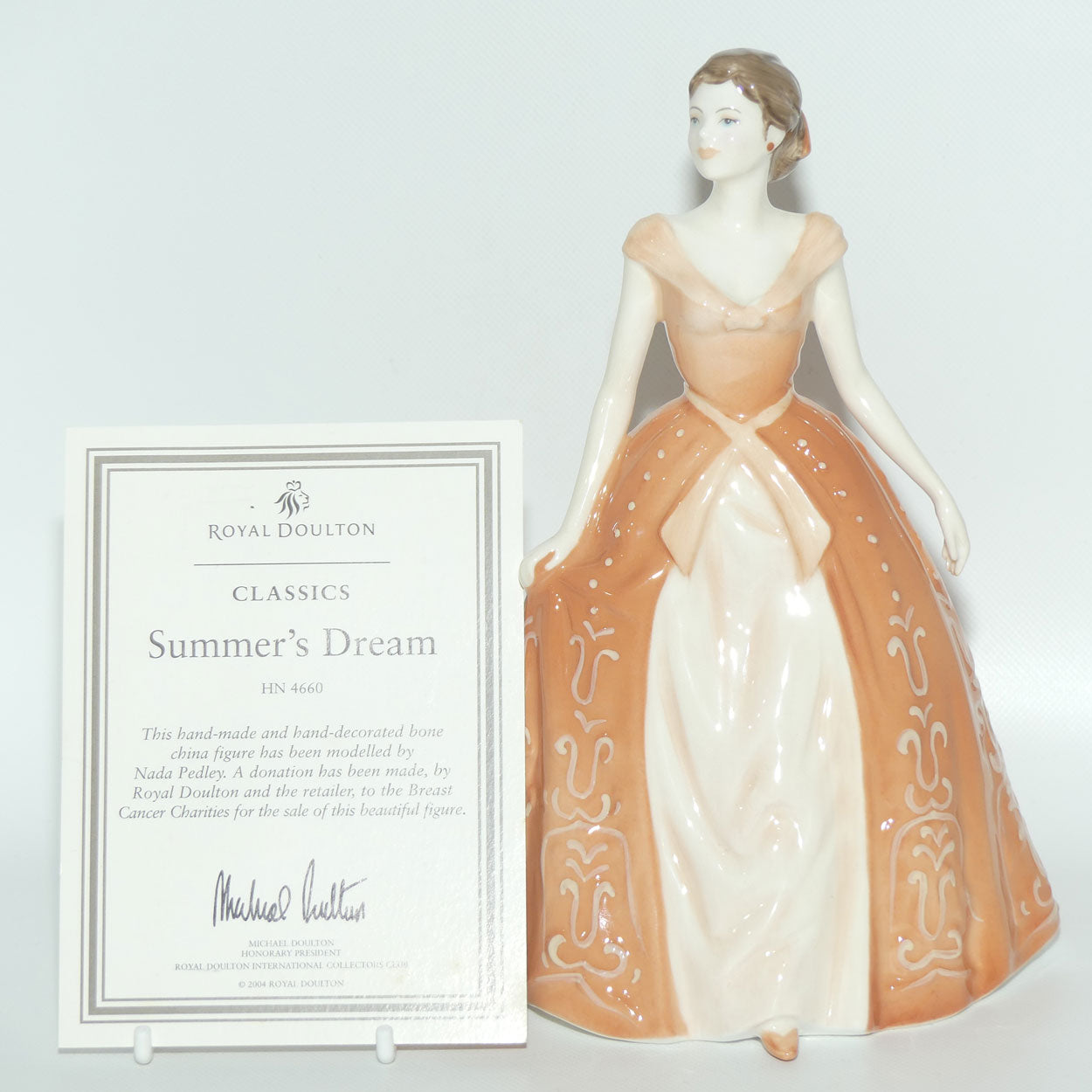 HN4660 Royal Doulton figure Summer's Dream | #2 | Breast Cancer Charity piece | box + Cert