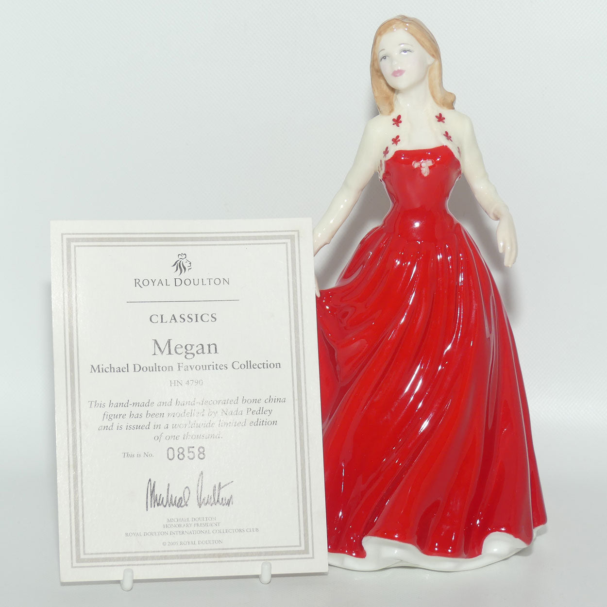 HN4790 Royal Doulton figure Megan | Michael Doulton Favourites | LE 858/1000 | box + Cert