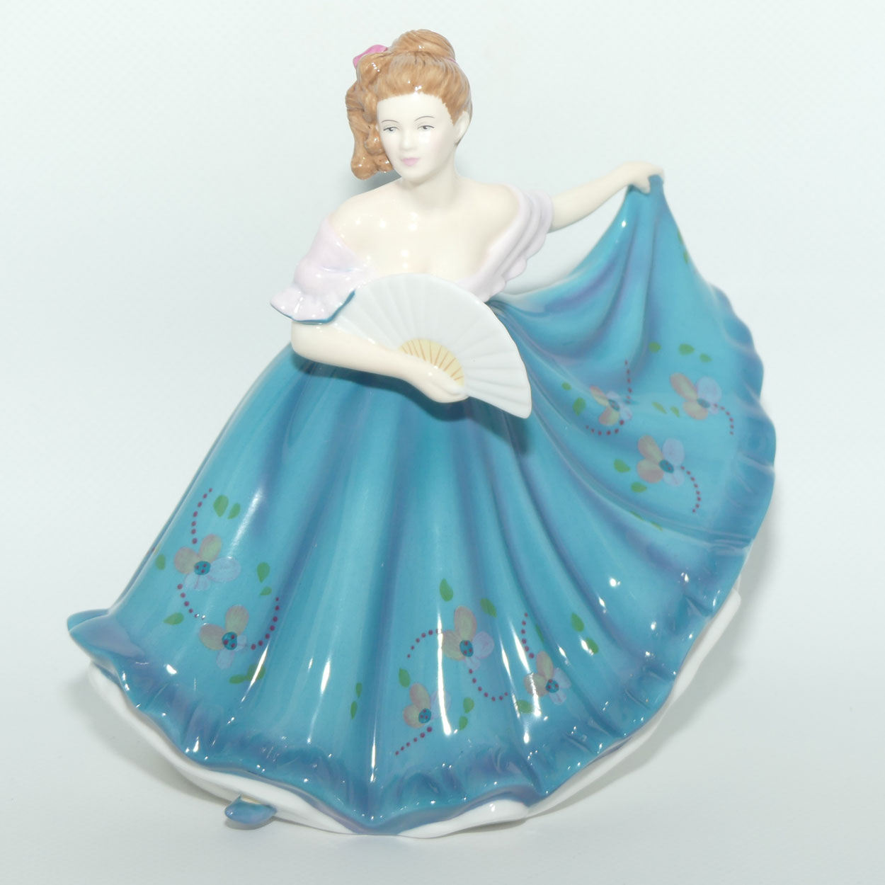 HN5273 Royal Doulton figure Elaine | Blue Floral | #1 | signed | boxed