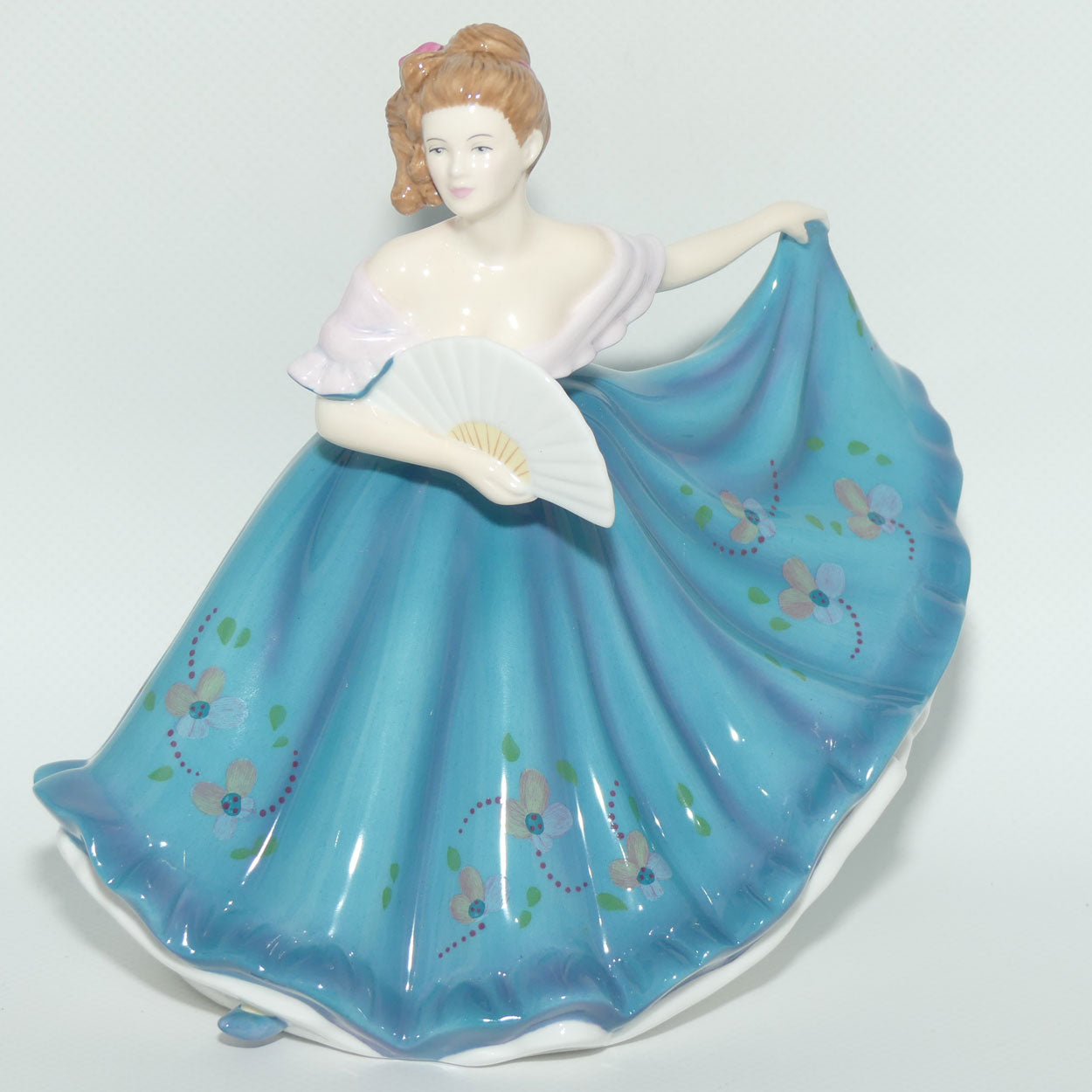 HN5273 Royal Doulton figure Elaine | Blue Floral | #1 | signed | boxed