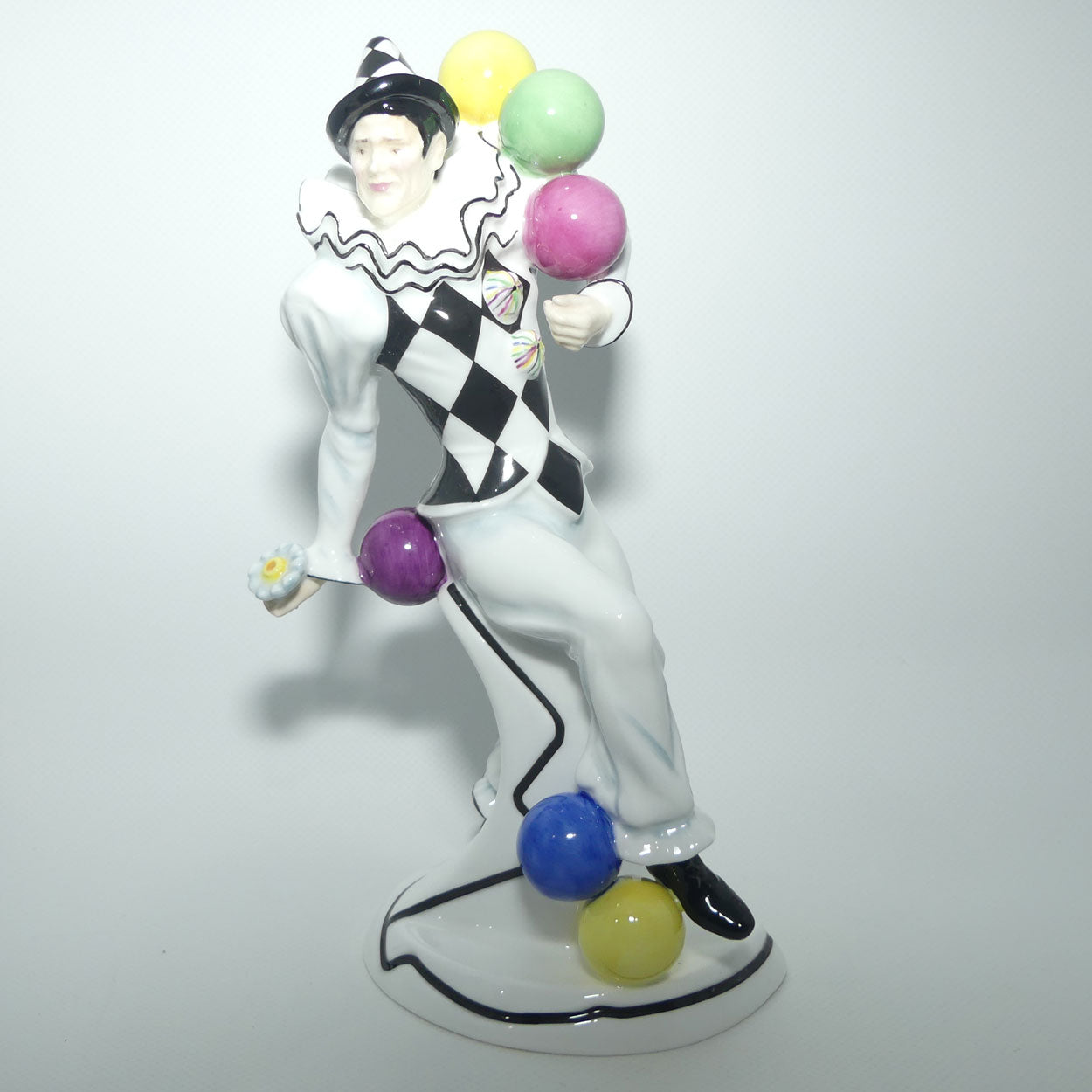 HN5307 Royal Doulton Prestige figure Jongleur | Balloon Clowns | Ltd Ed | boxed