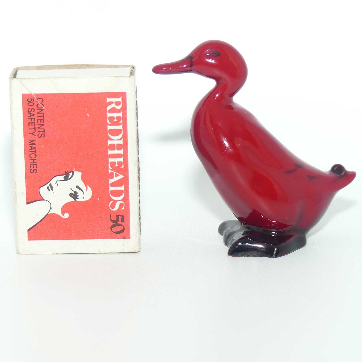 HN0806 Royal Doulton Flambe Duck Standing | Small #1