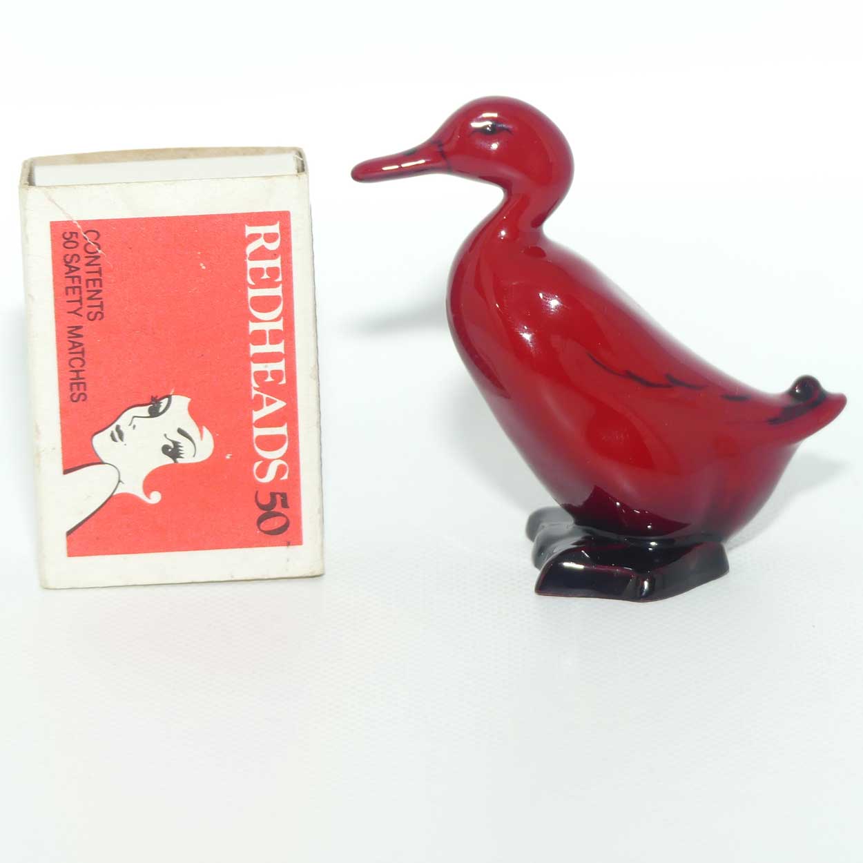 HN0806 Royal Doulton Flambe Duck Standing | Small #3
