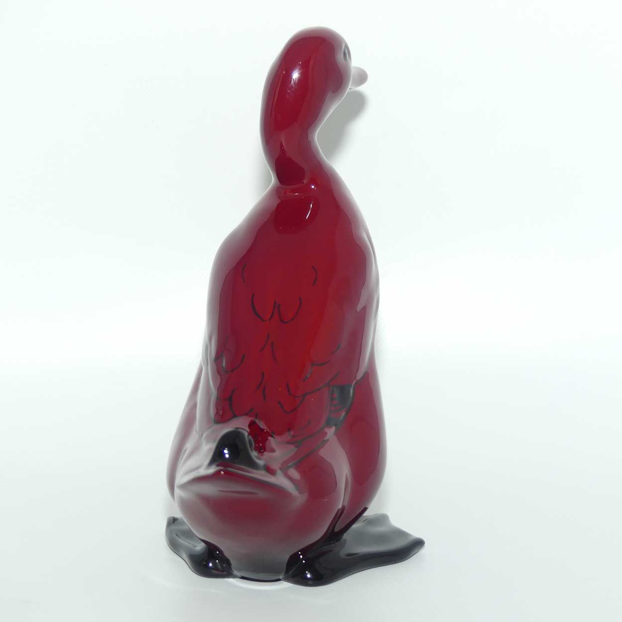 HN0956 Royal Doulton Flambe Mallard Drake Standing | early rich red