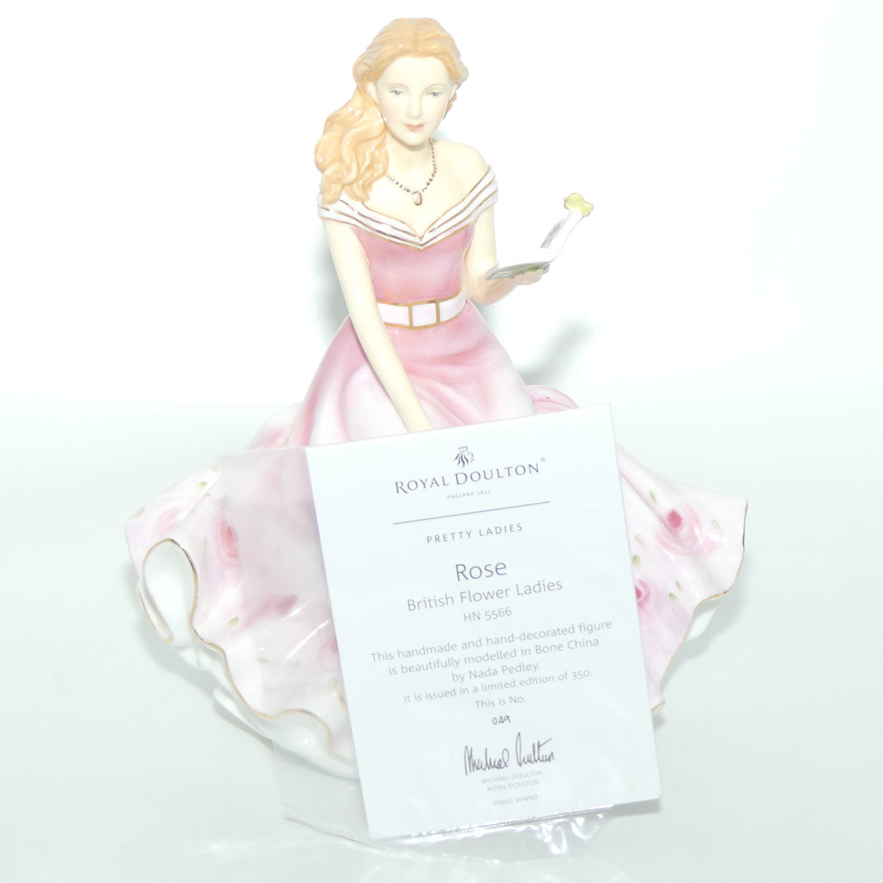 HN5566 Royal Doulton figure Rose | Ltd Ed | British Flower Ladies | boxed