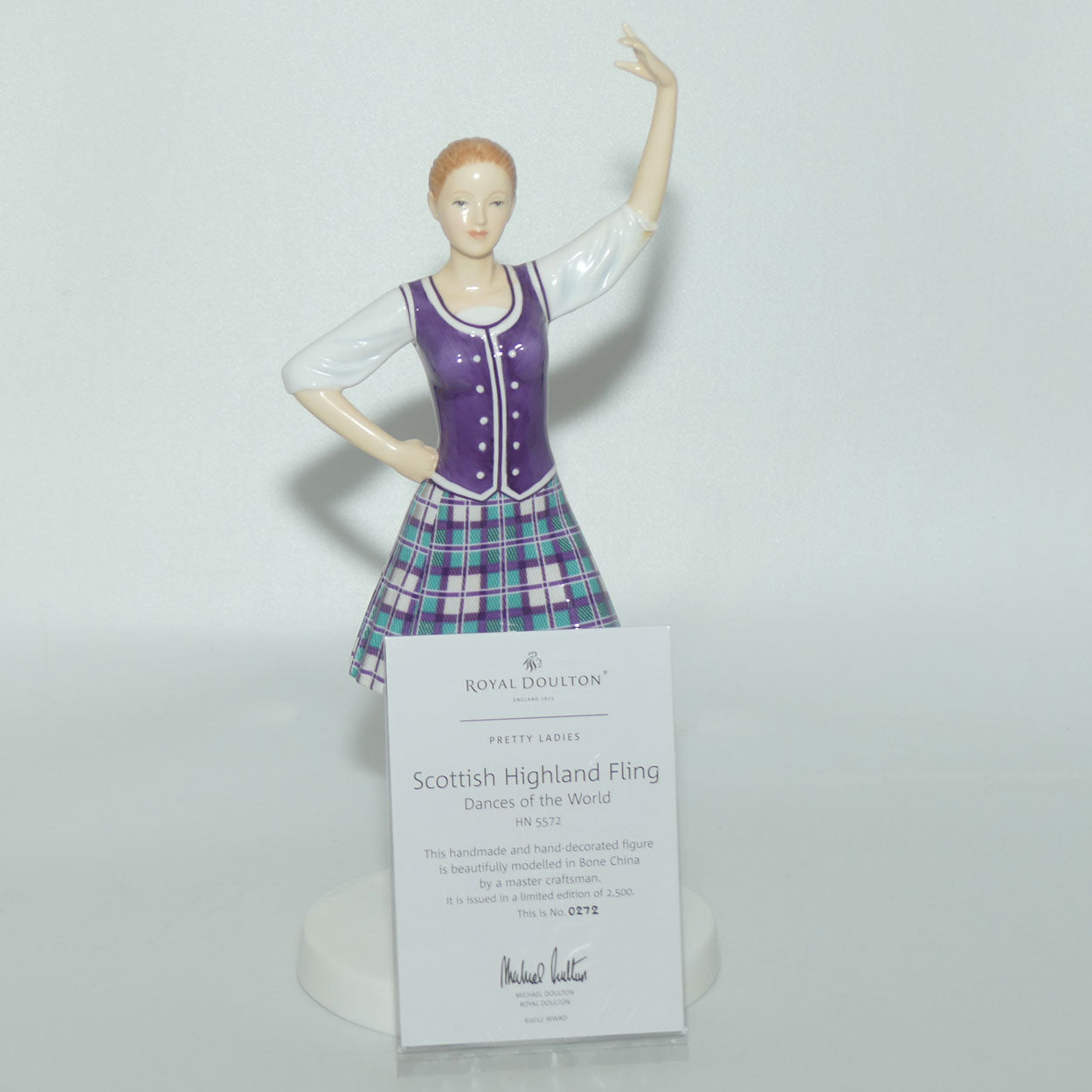HN5572 Royal Doulton figure Dances of the World | Scottish Highland Fling | LE 272/2500 | boxed