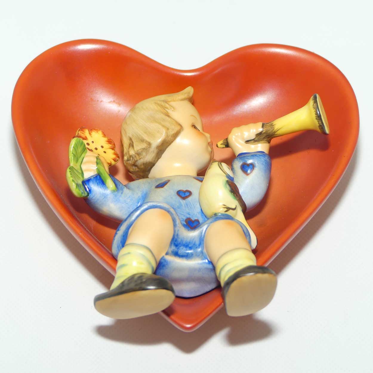 HUM180 MI Hummel plaque Tuneful Goodnight and Heart of Hearts display stand | Collector Set