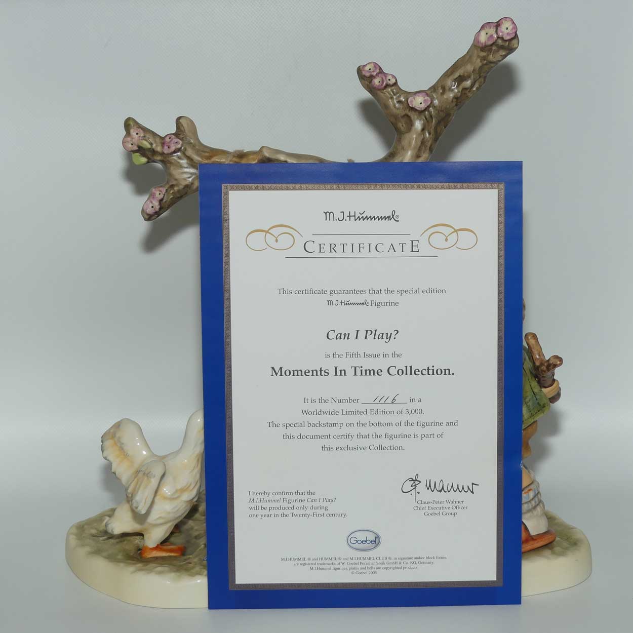 HUM2097 MI Hummel figure Can I Play | Moments in Time Collection | Ltd Ed | boxed