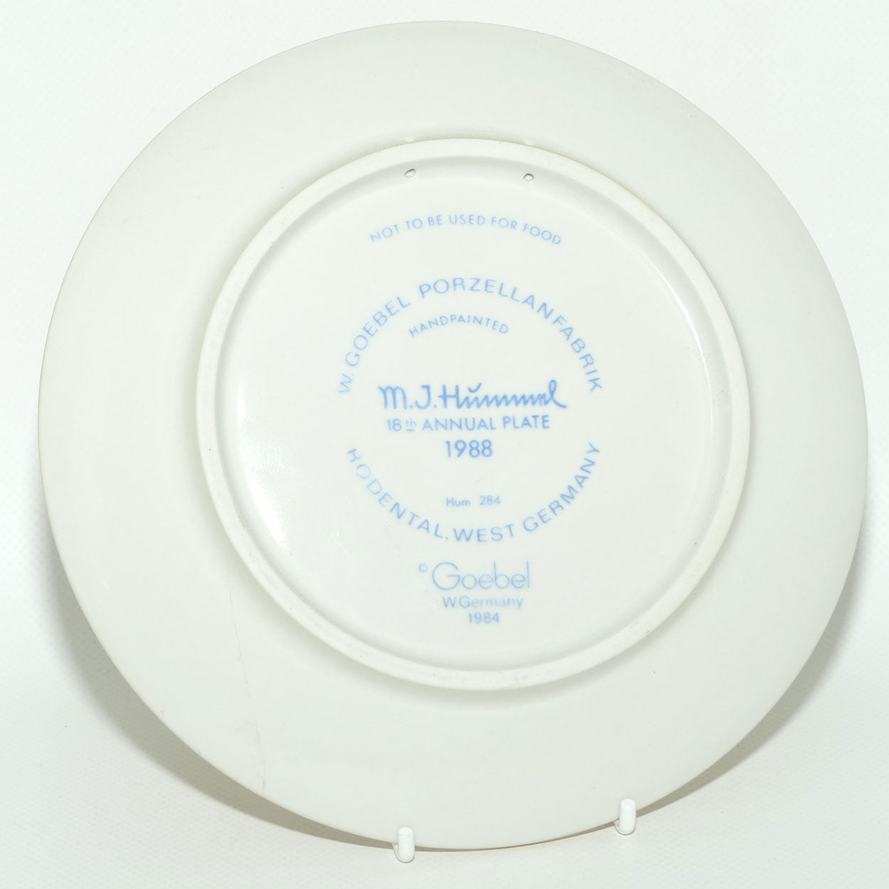 HUM0284 MI Hummel Annual Plate 1988 | Little Goat Herder
