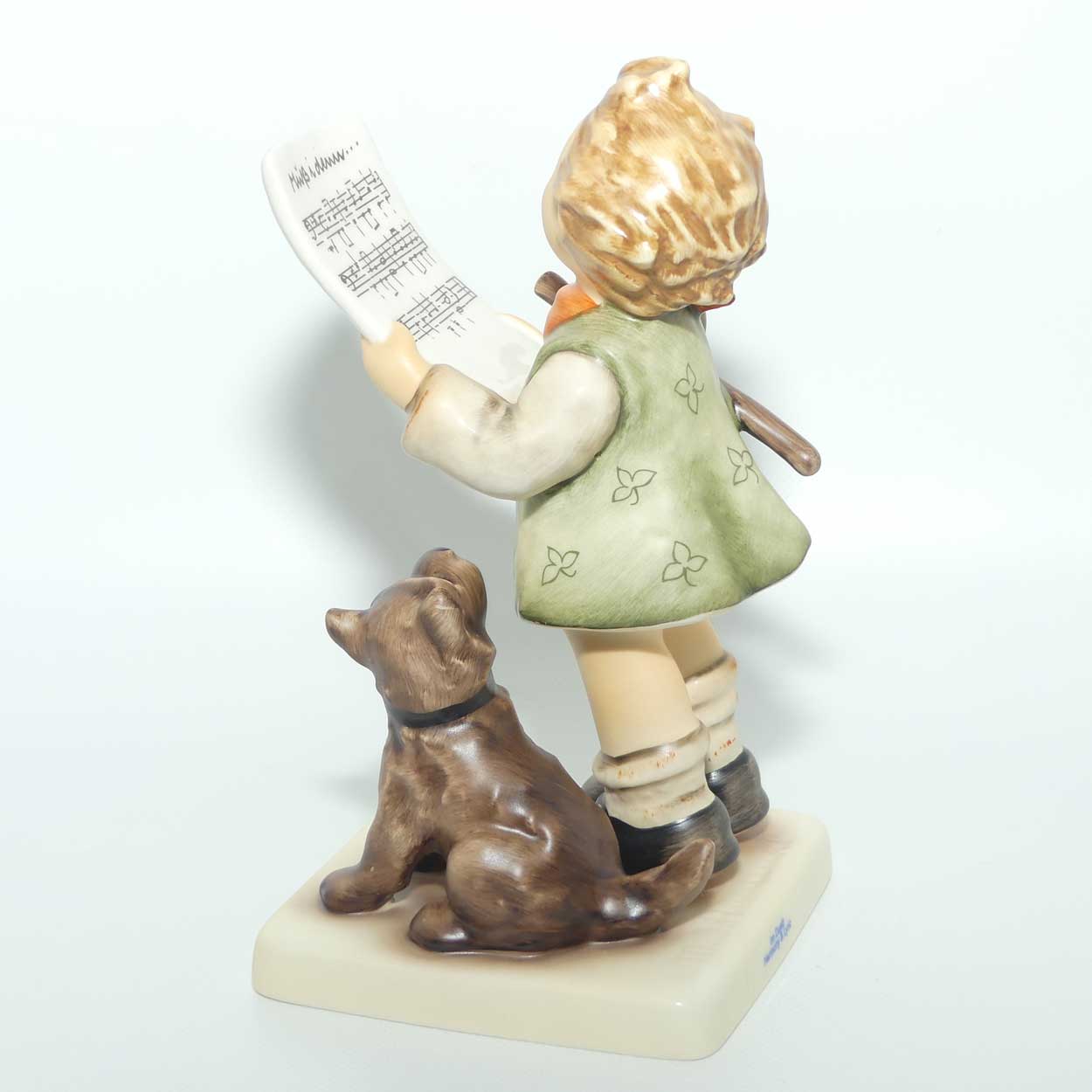 HUM0911 MI Hummel figure Harmony and Lyric + Ceramic Postcard on Easel | TMK8 | boxed
