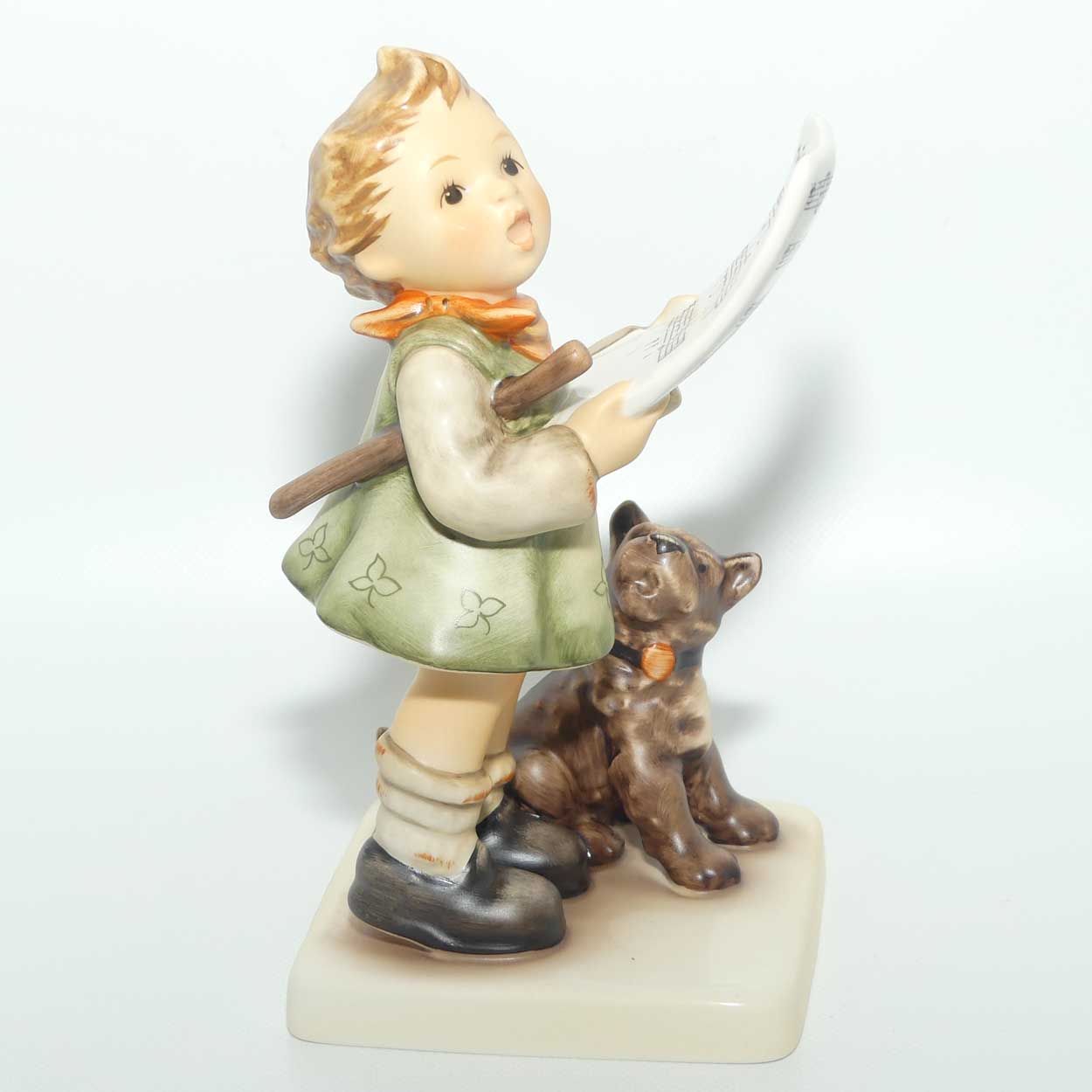 HUM0911 MI Hummel figure Harmony and Lyric + Ceramic Postcard on Easel | TMK8 | boxed