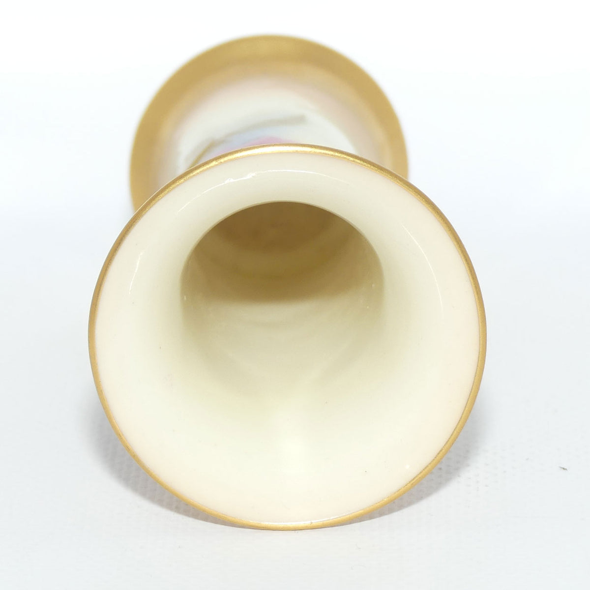 Royal Worcester hand painted roses small trumpet vase | Hunt |