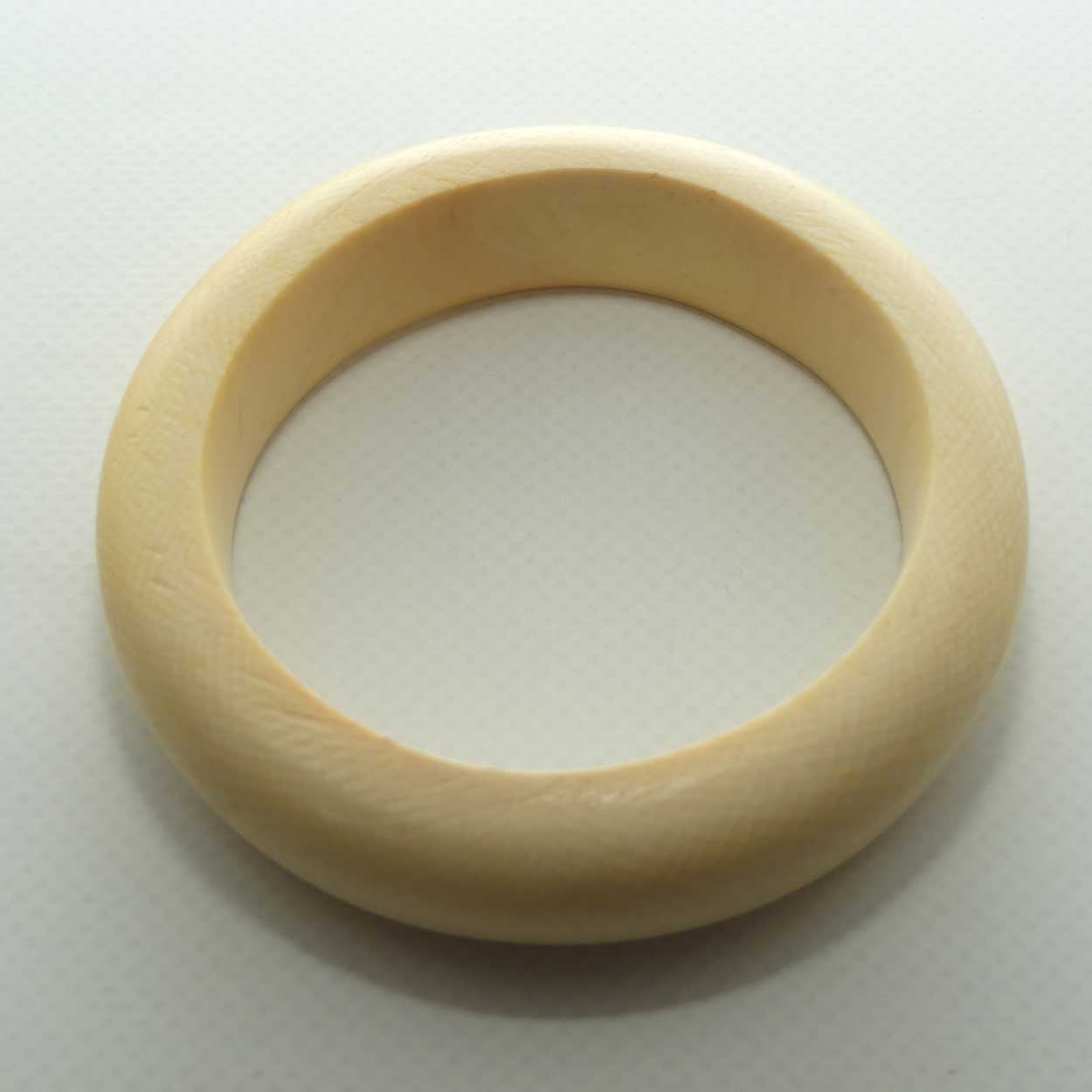 Very Heavy Antique Ivory Ladies Bangle | 18mm thick
