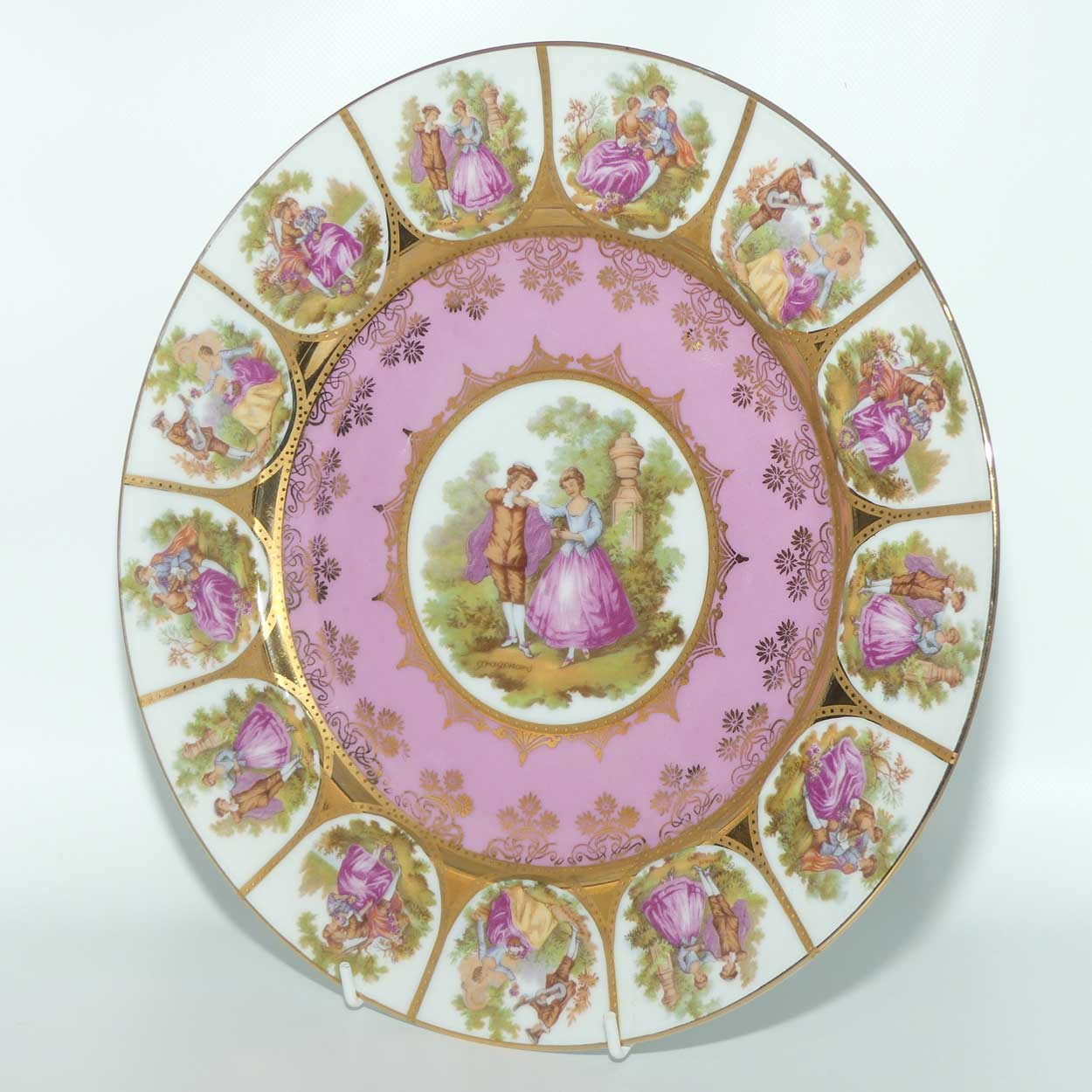 Josef Kuba Bavaria Courting Scene plate