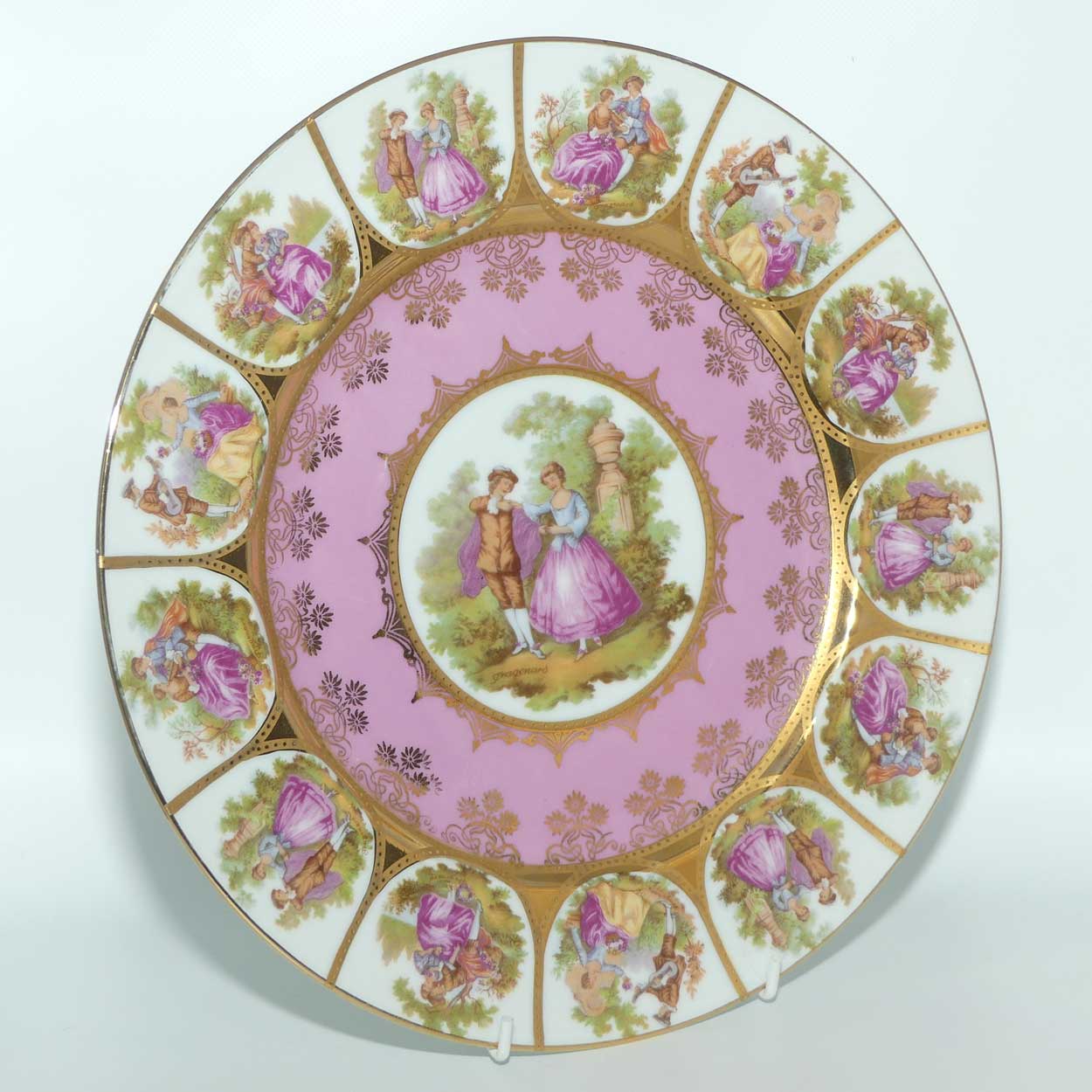 Josef Kuba Bavaria Courting Scene plate