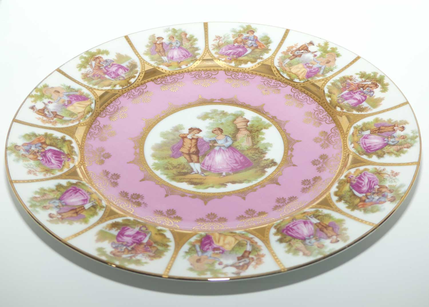 Josef Kuba Bavaria Courting Scene plate