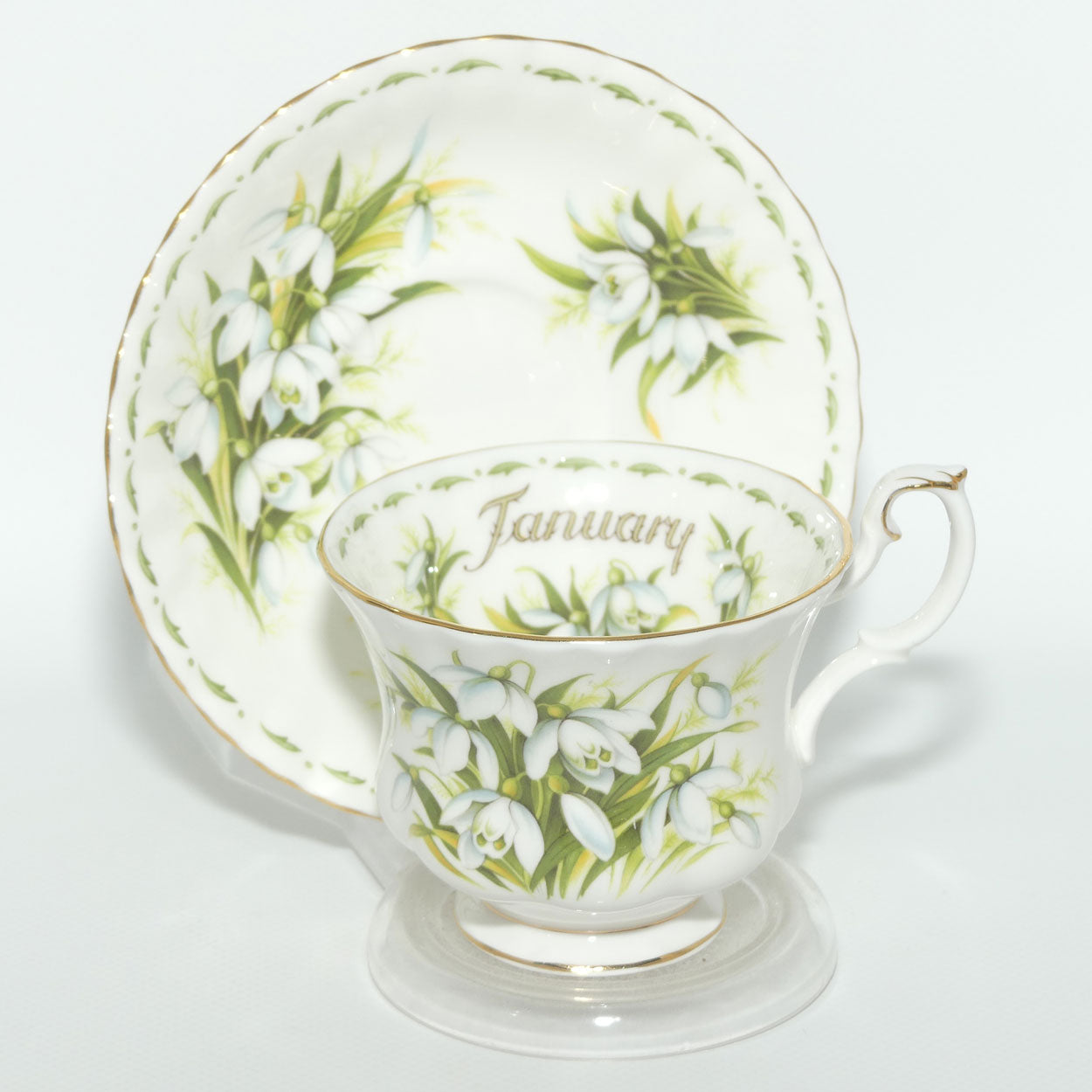 Royal Albert Bone China England | Flower of the Month series | January duo