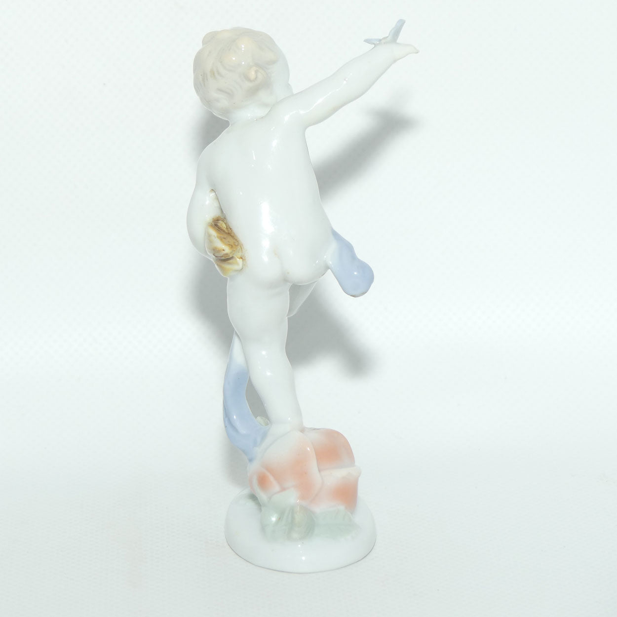 KP Ilmenau Germany figure of Cherub with Butterfly on Hand