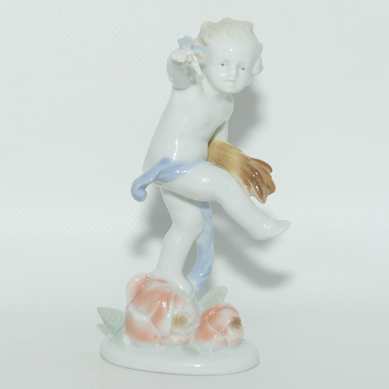 KP Ilmenau Germany figure of Cherub with Butterfly on Hand