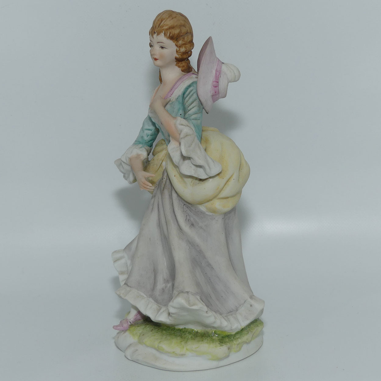 Vintage Japan Bisque | Victorian Style Lady | Crinoline Lady figure