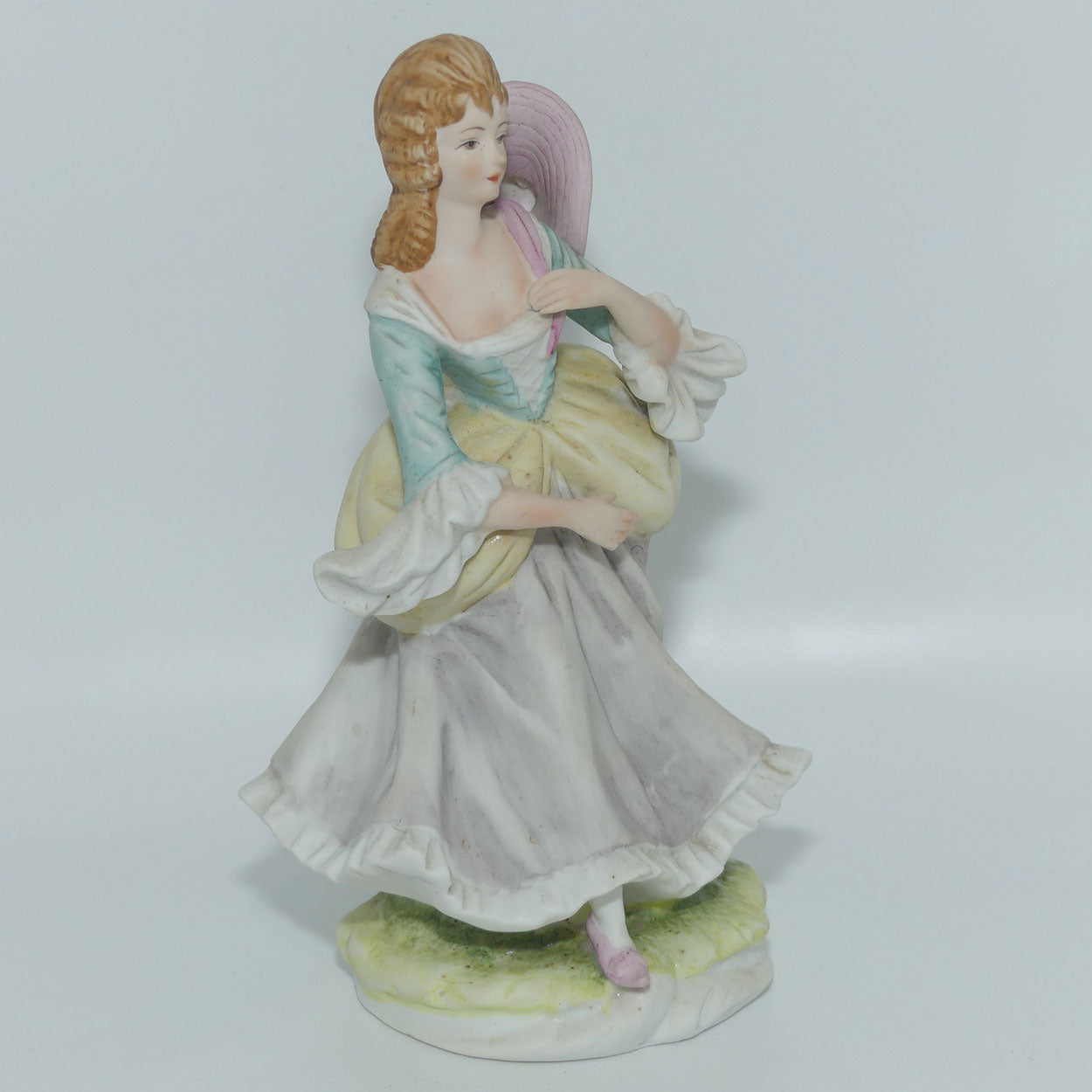 Vintage Japan Bisque | Victorian Style Lady | Crinoline Lady figure