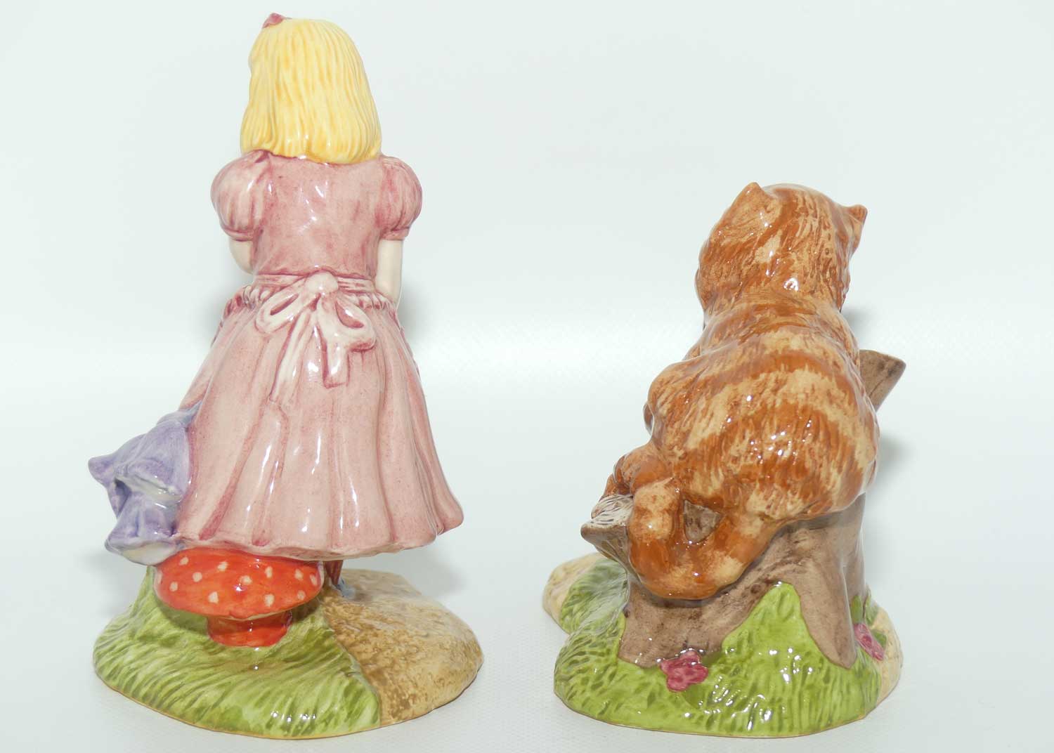 LC2 LC3 Beswick Alice in Wonderland and The Cheshire Cat figure pair | Ltd Ed