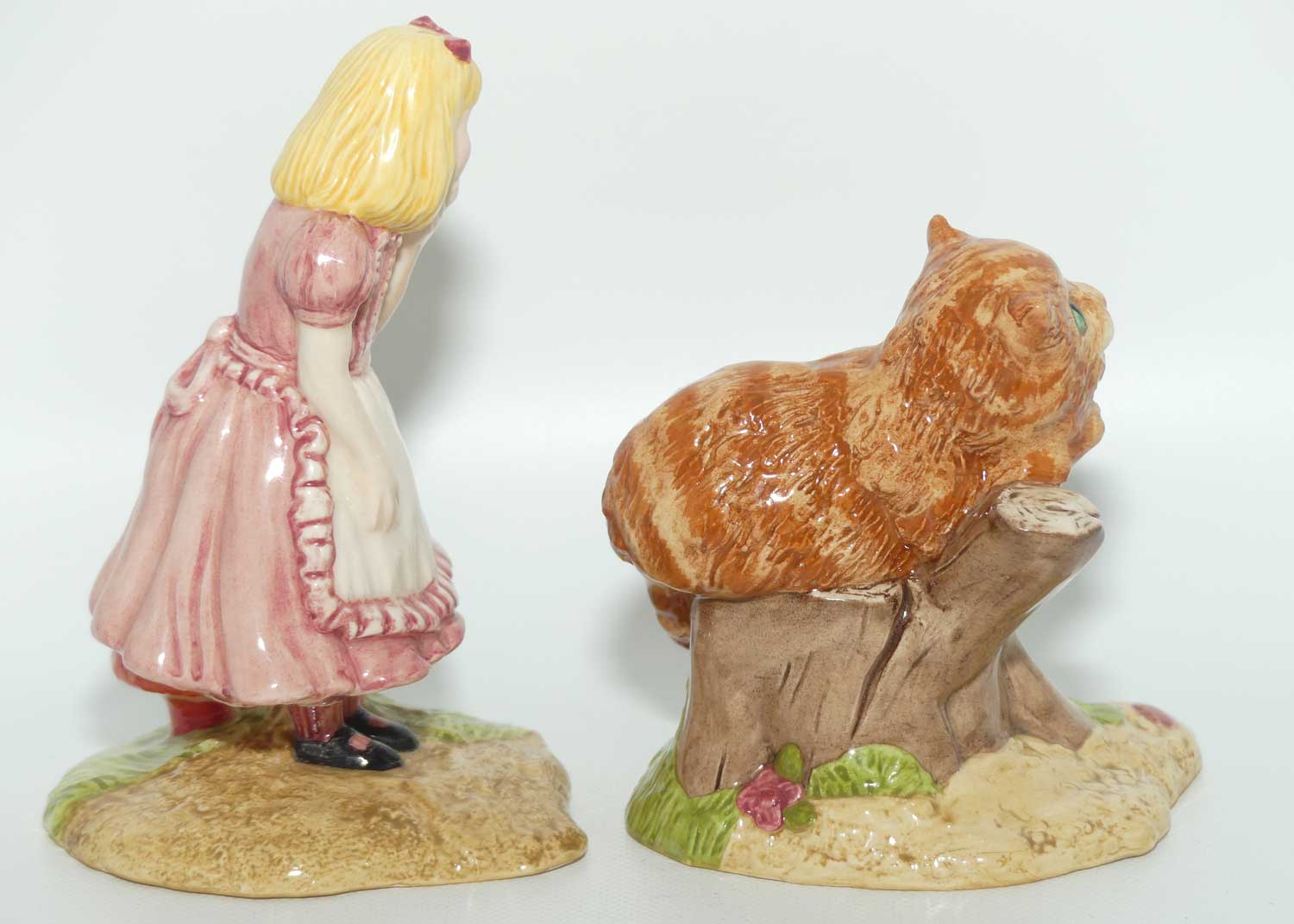 LC2 LC3 Beswick Alice in Wonderland and The Cheshire Cat figure pair | Ltd Ed