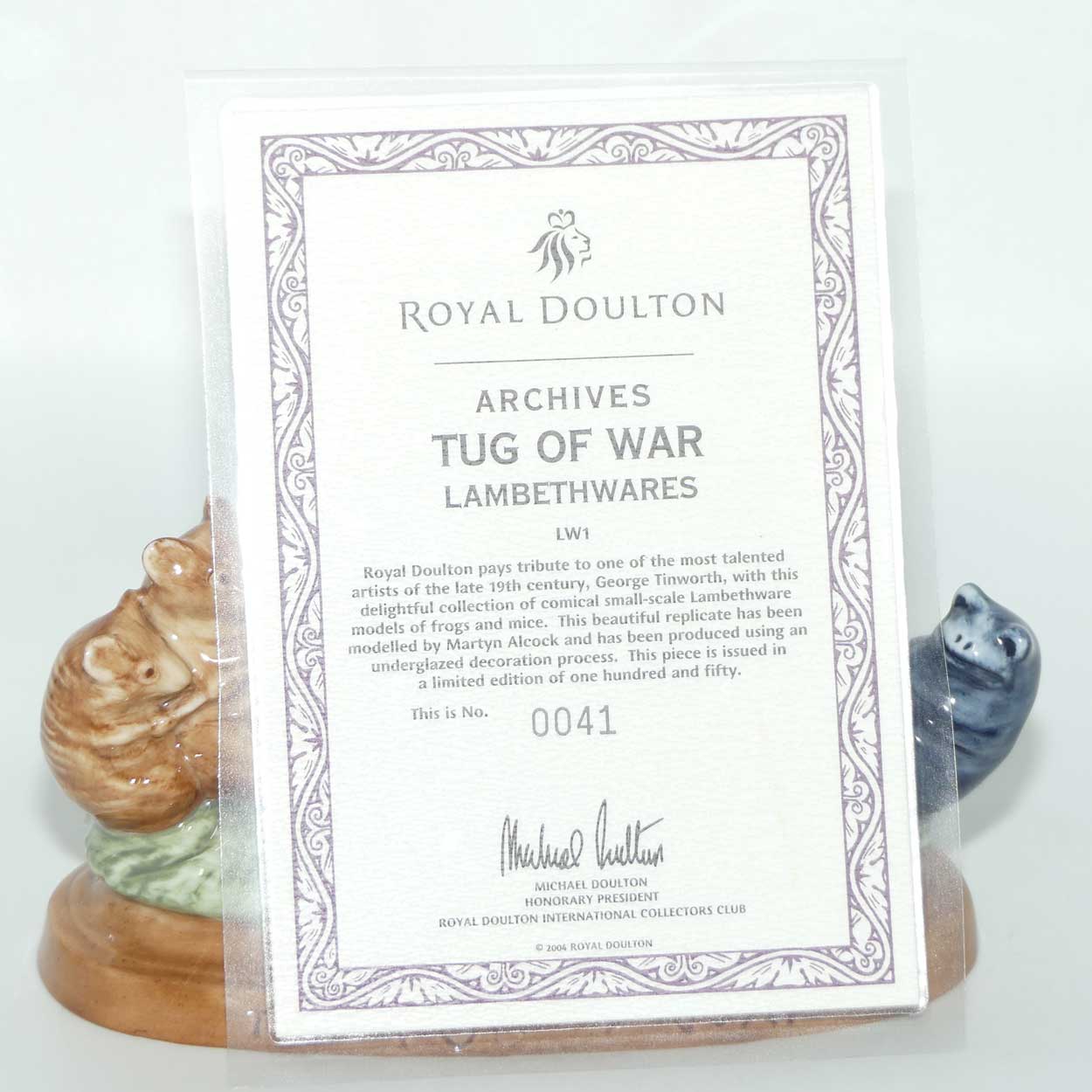 LW1 Royal Doulton Archives Lambethwares Tug of War | LE 41/150