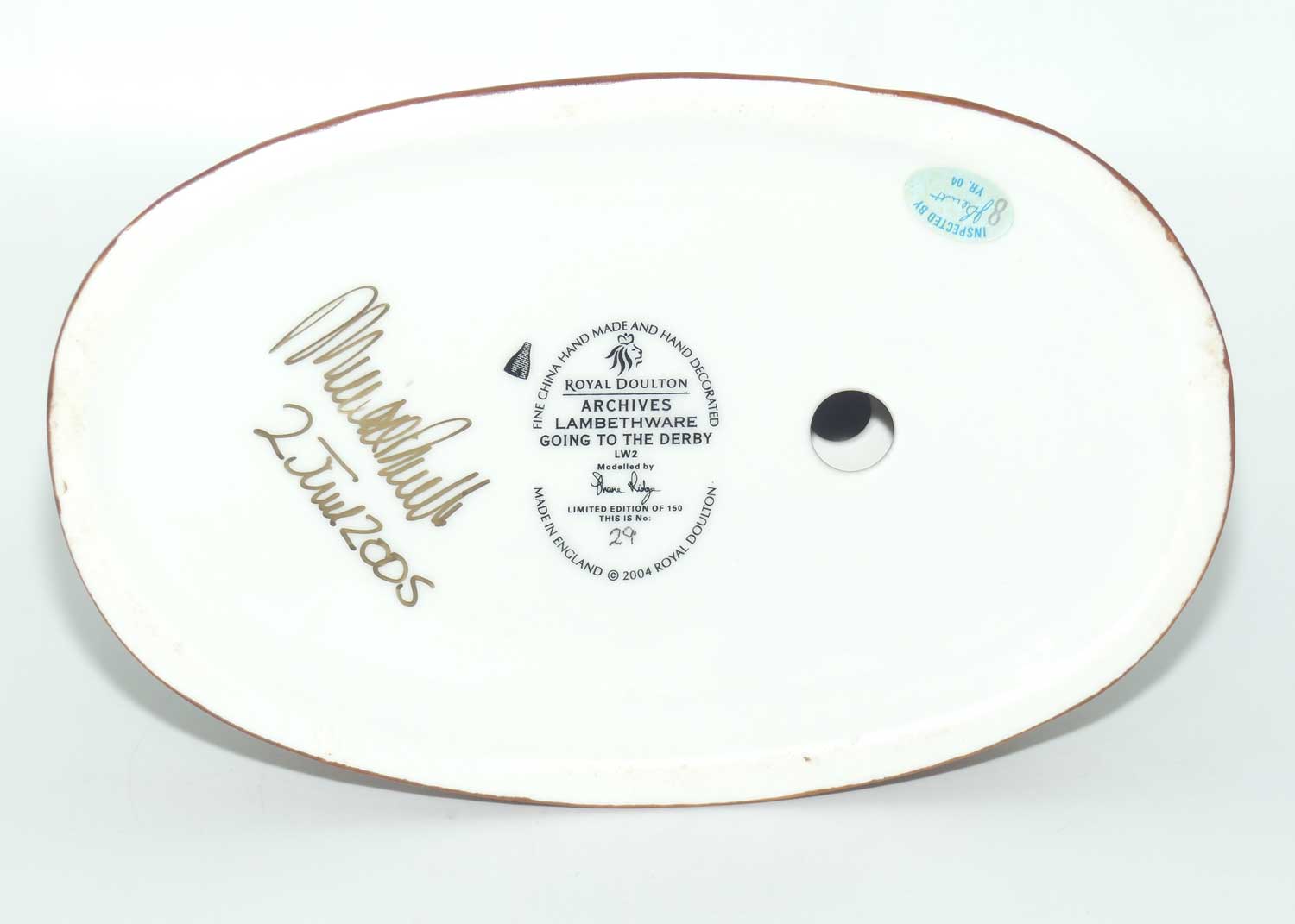 LW2 Royal Doulton Archives Lambethwares Going to the Derby | LE 29/150