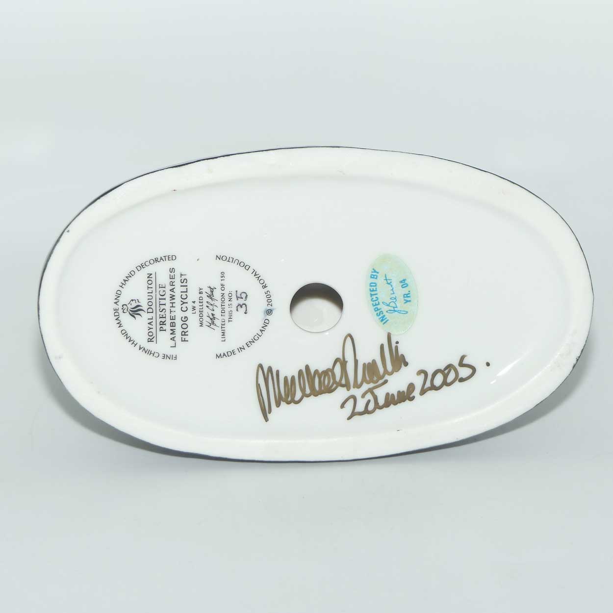 LW4 Royal Doulton Archives Lambethwares Frog Cyclist | LE 35/150