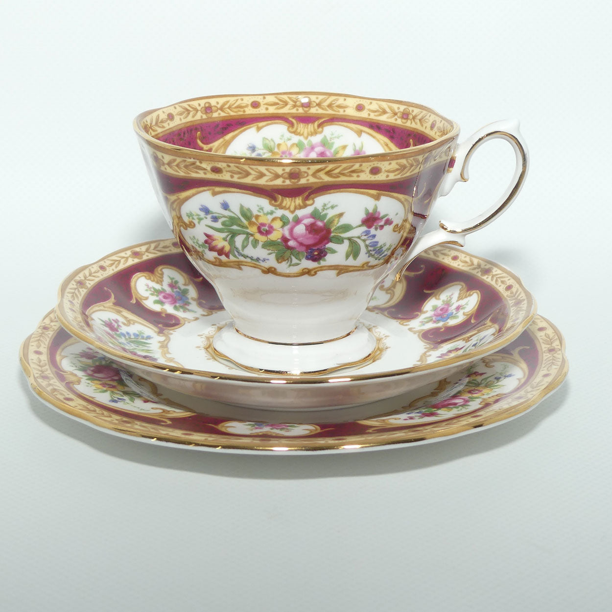 Royal Albert Bone China Lady Hamilton trio | early stamp