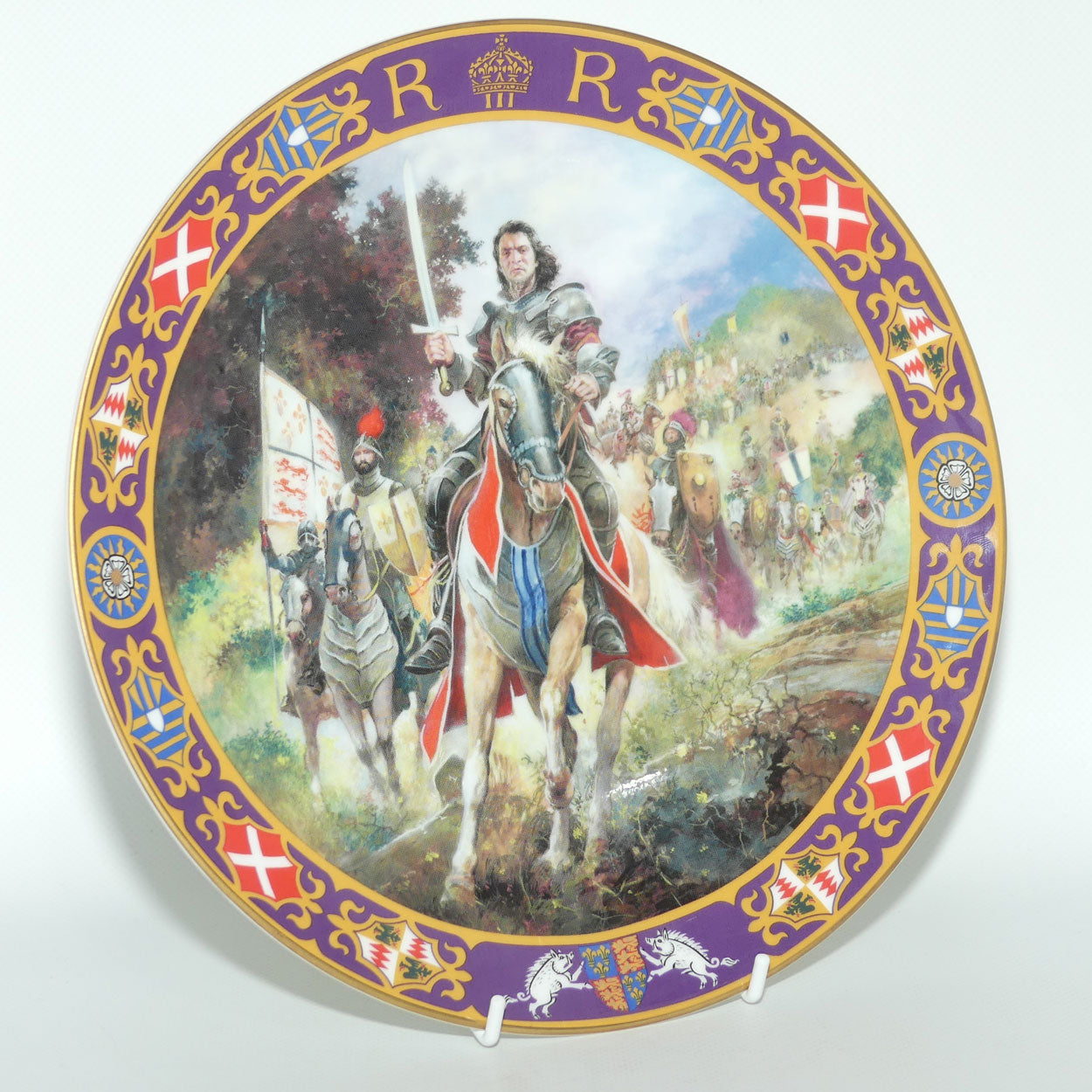Royal Doulton Kings and Queens of the Realm PN143 plate | Richard III at Bosworth | signed | LE340