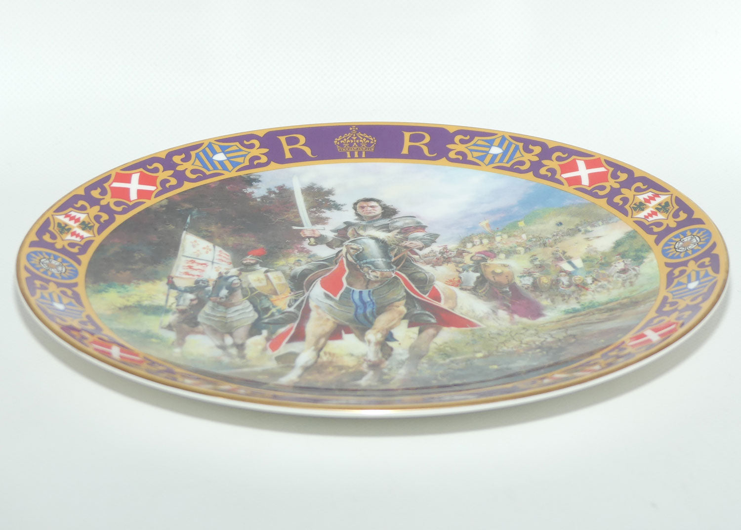 Royal Doulton Kings and Queens of the Realm PN143 plate | Richard III at Bosworth | signed | LE340