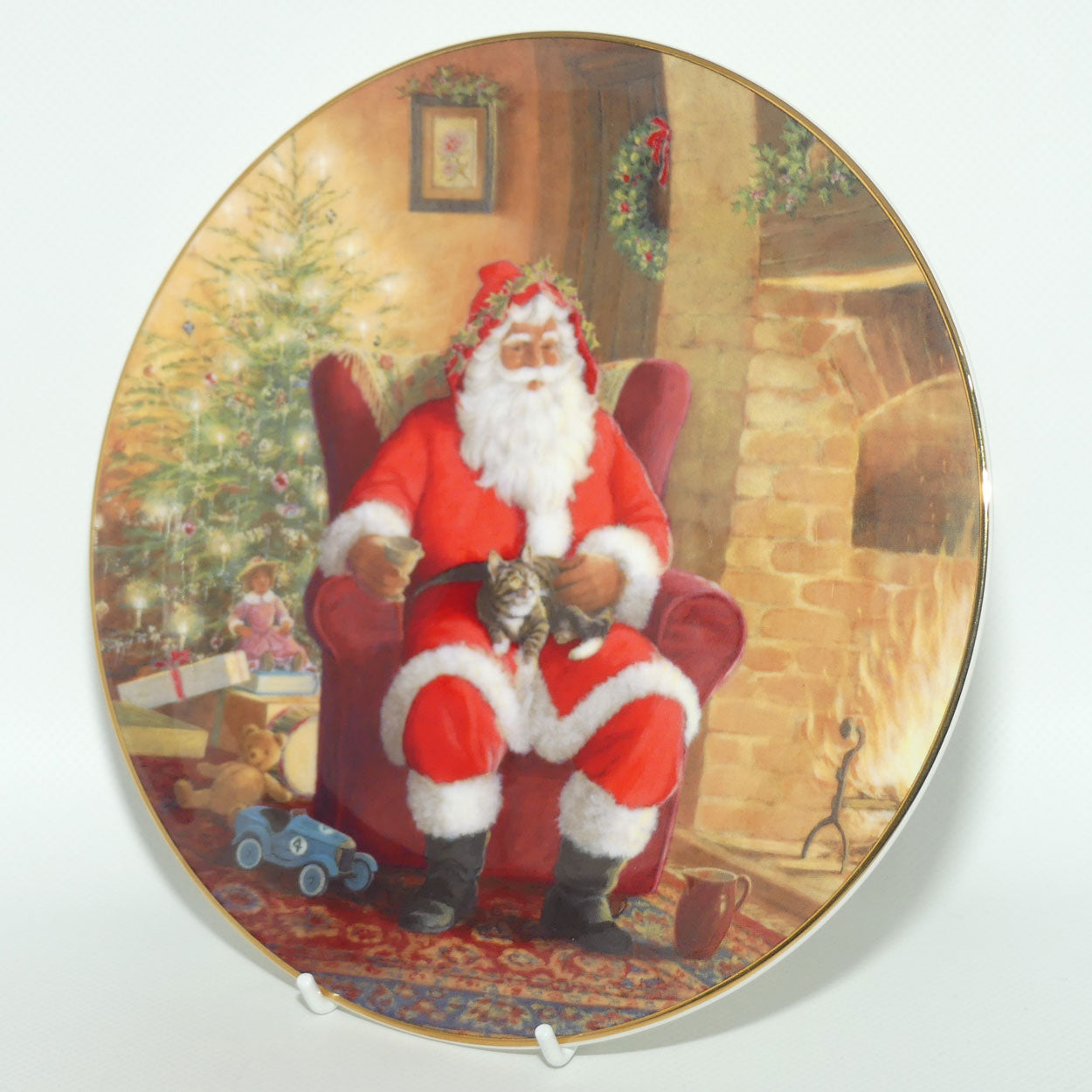 Royal Doulton plate PN193 | Christmas | A Well Earned Break | boxed