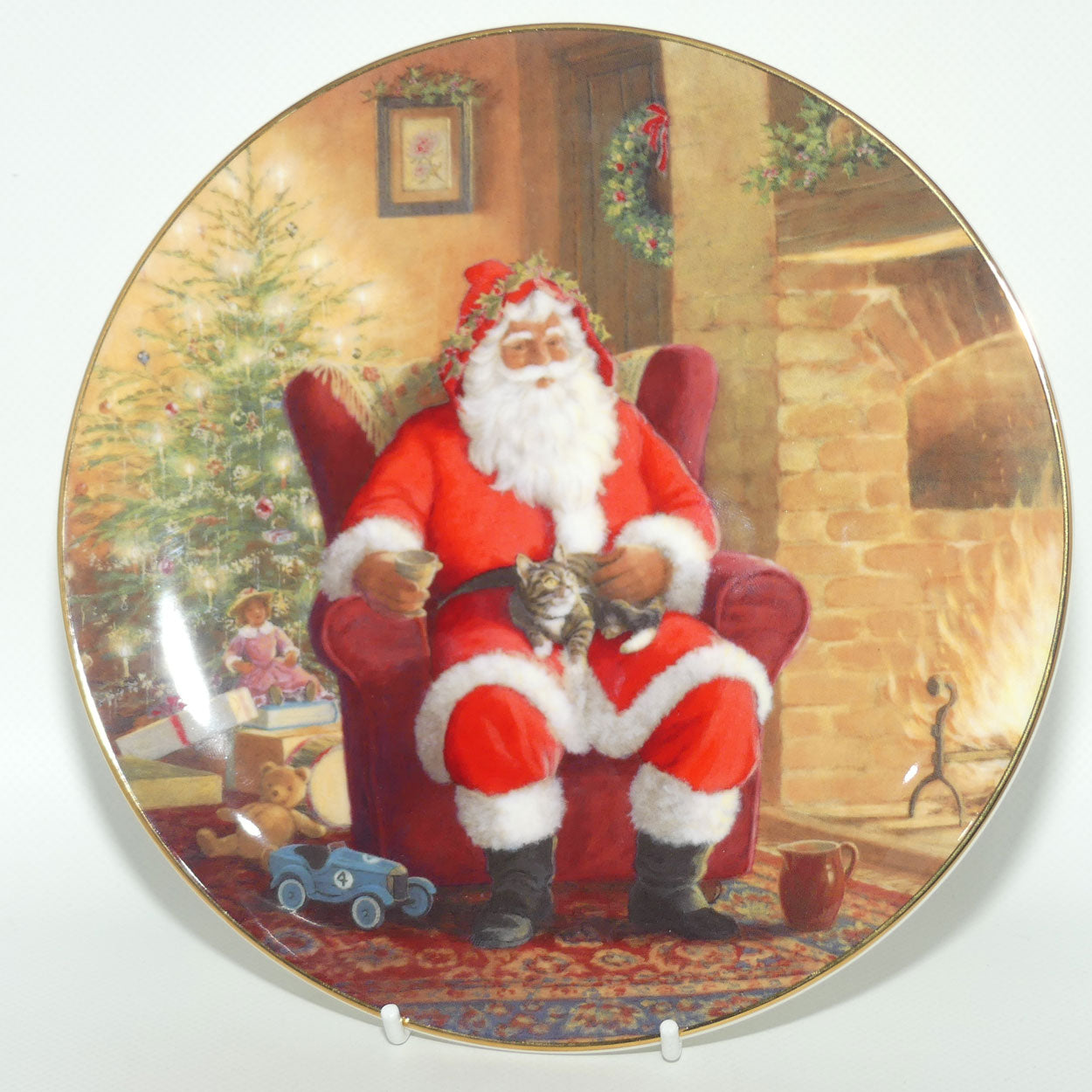 Royal Doulton plate PN193 | Christmas | A Well Earned Break | boxed