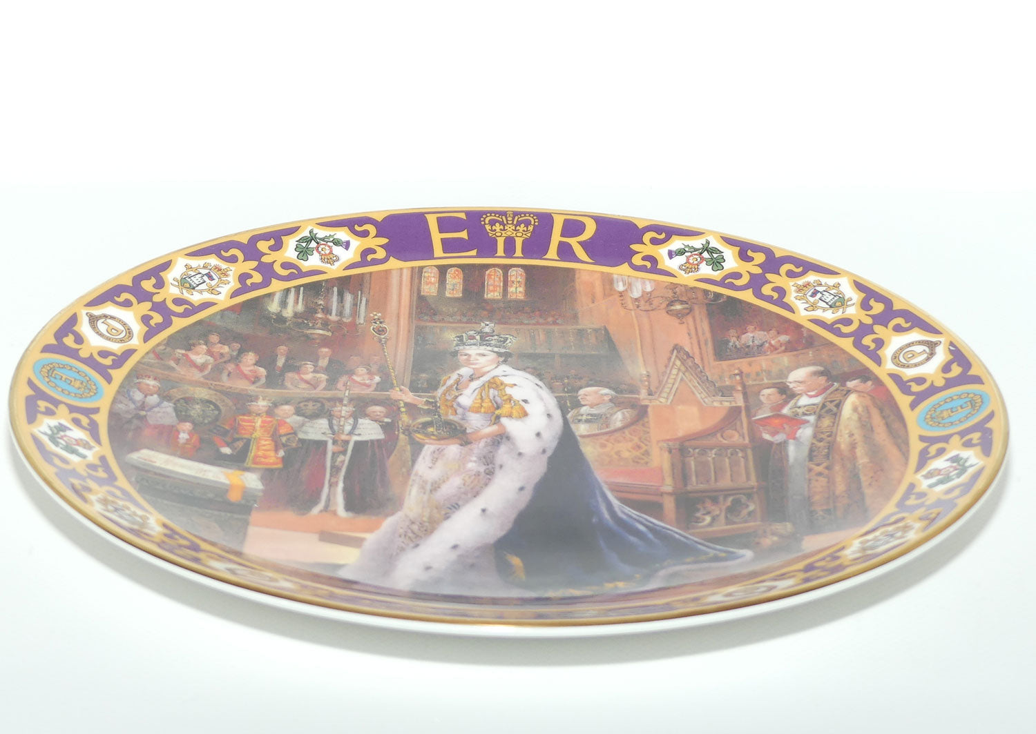 Royal Doulton Kings and Queens of the Realm PN203 plate | The Coronation of Queen Elizabeth II | LE 536/2500