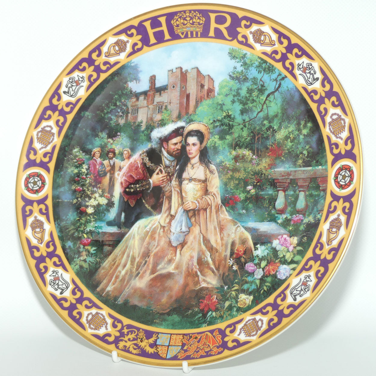 Kings and Queens of the Realm PN2 plate | Henry VIII in the Garden with Anne Boleyn | LE668