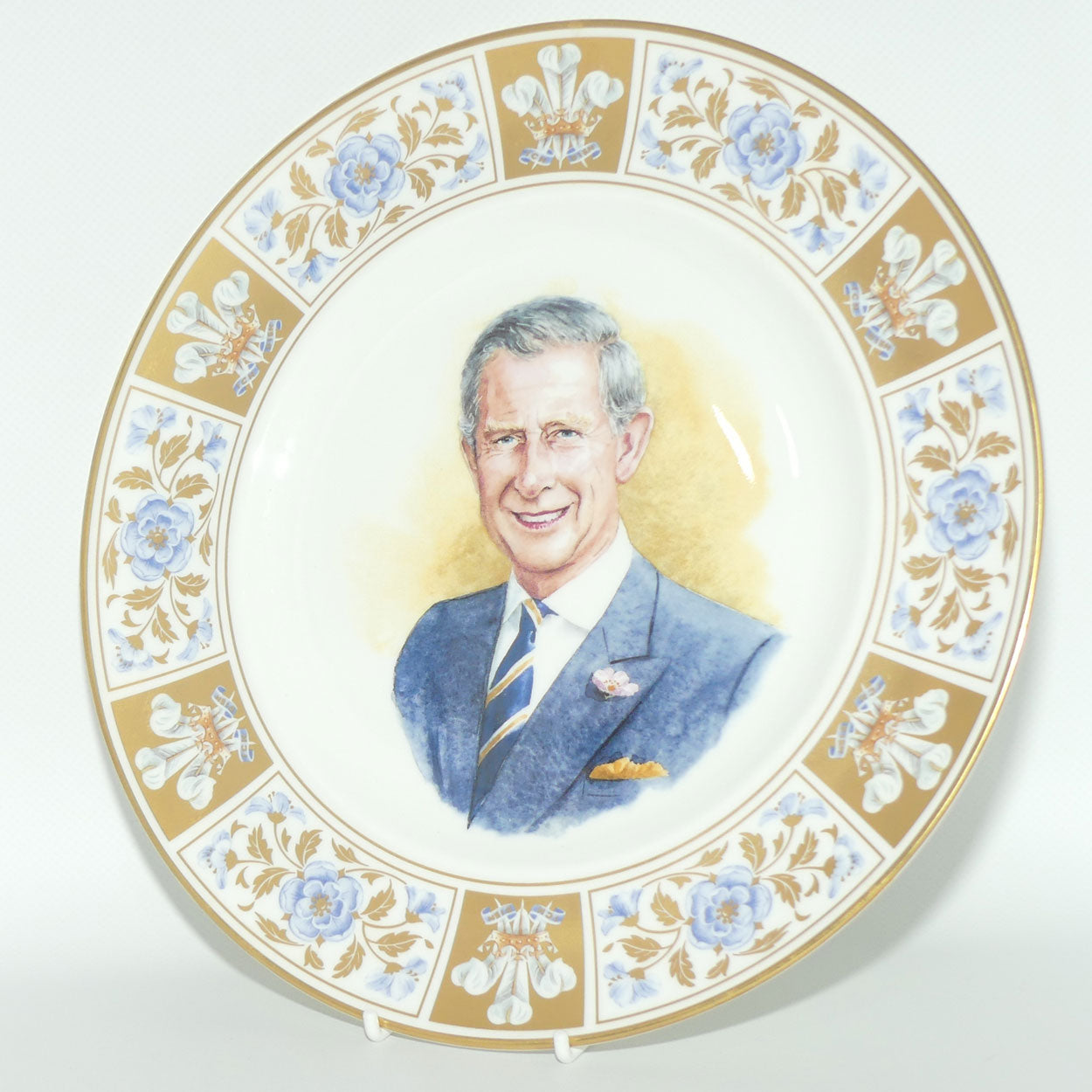 Royal Doulton Prestige plate | PN356 HRH Prince Charles 60th Birthday | LE108/500 | boxed