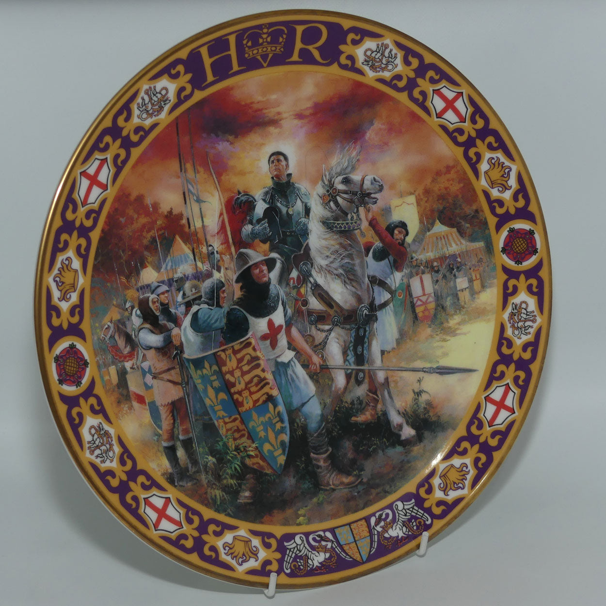 Royal Doulton Kings and Queens of the Realm PN3 plate | Henry V at Agincourt