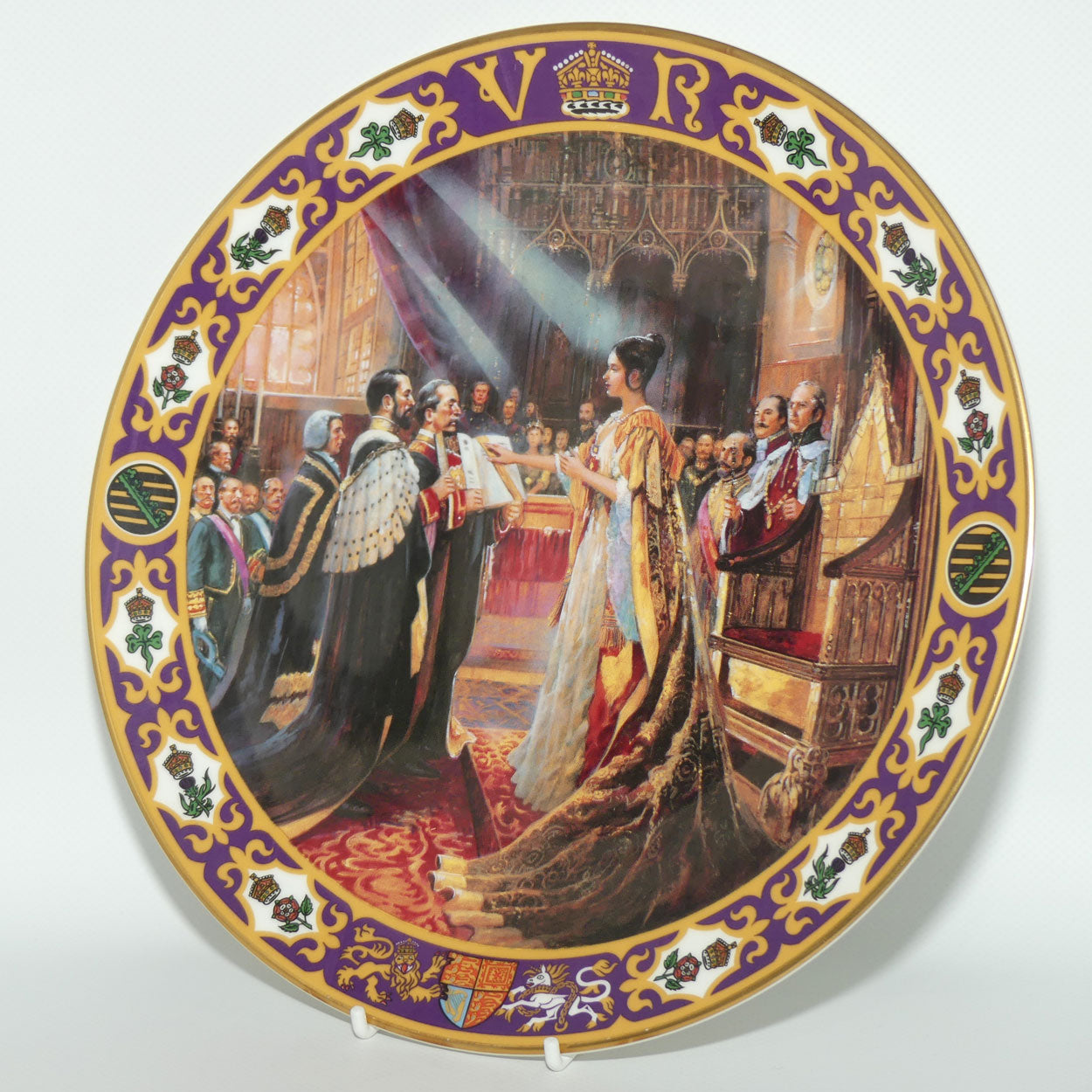 Royal Doulton Kings and Queens of the Realm PN4 plate | Queen Victoria's Coronation | LE1566
