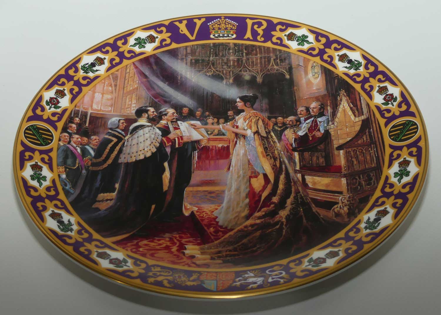 Royal Doulton Kings and Queens of the Realm PN4 plate | Queen Victoria's Coronation | LE 333 + cert