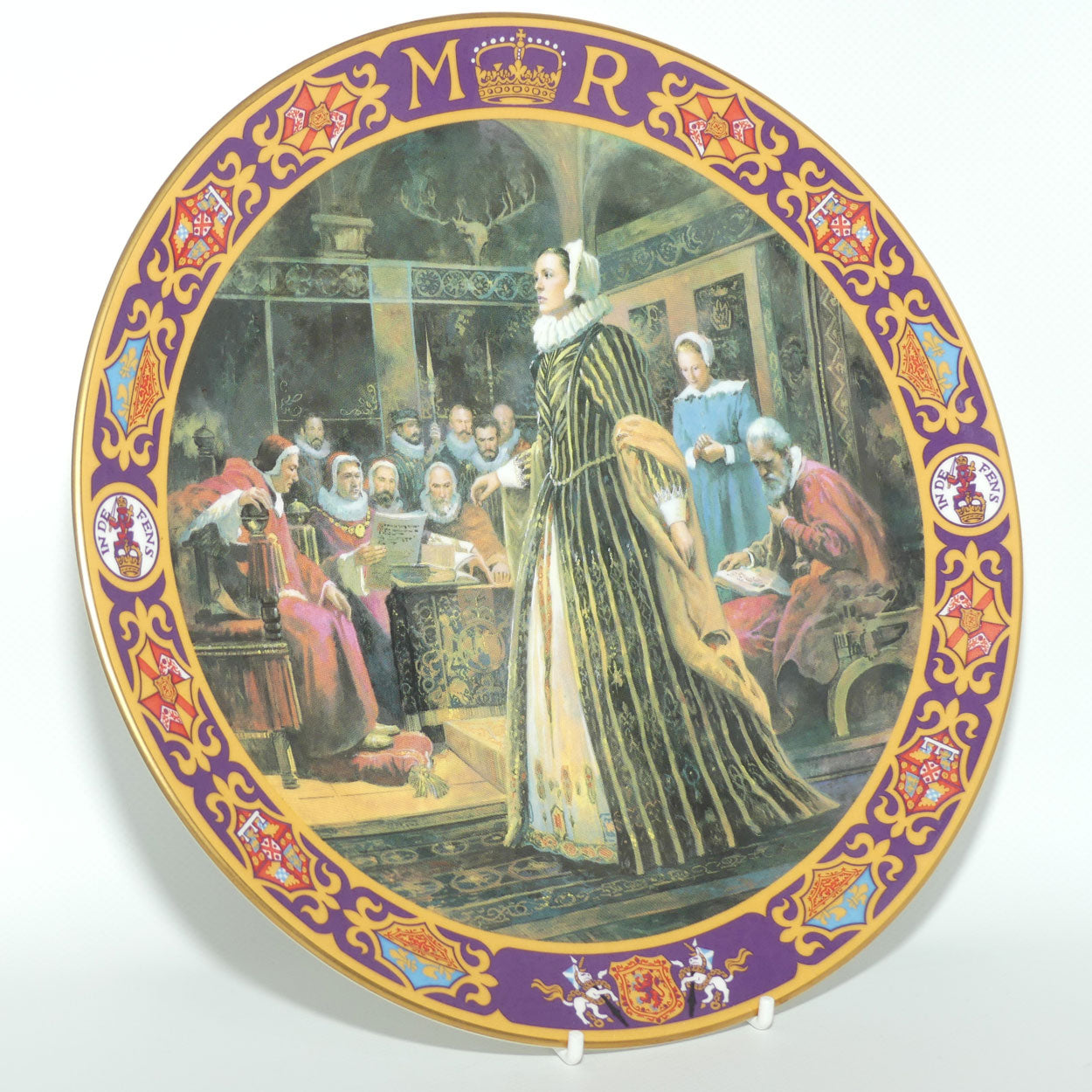 Royal Doulton Kings and Queens of the Realm PN54 plate | Mary, Queen of Scots at Fotheringhay Castle | LE337